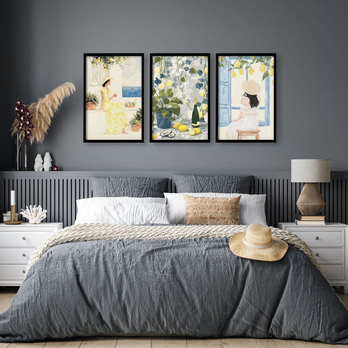 Art Prints In Frames | Set of 3 Italian Lifestyle Wall art Prints