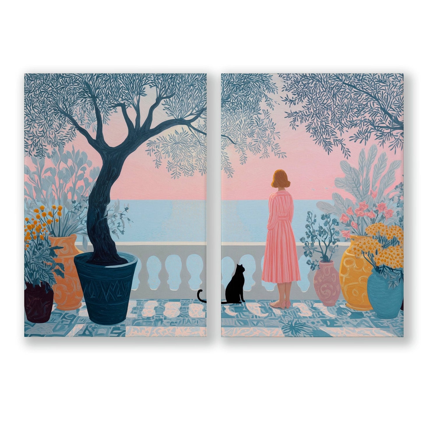 Art With Frames | Set of 2 Italian Lifestyle Wall art Prints