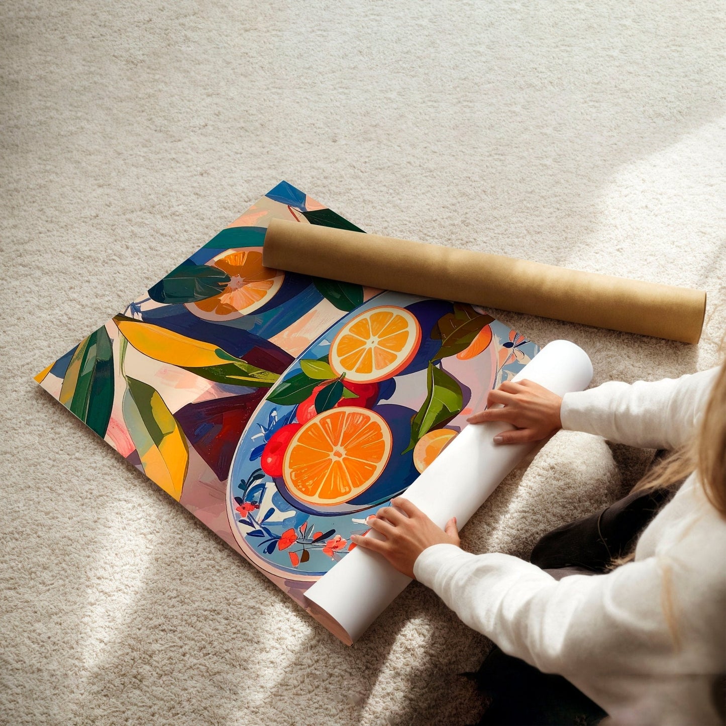 Artwork For Kitchen | Set of 3 Citrus Wall art Prints