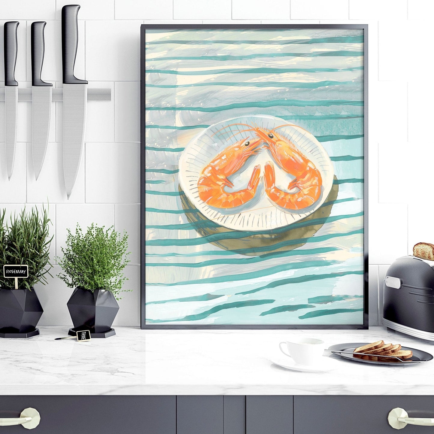 Artwork For Kitchen Wall | Set of 3 Italian Lifestyle Wall art Prints
