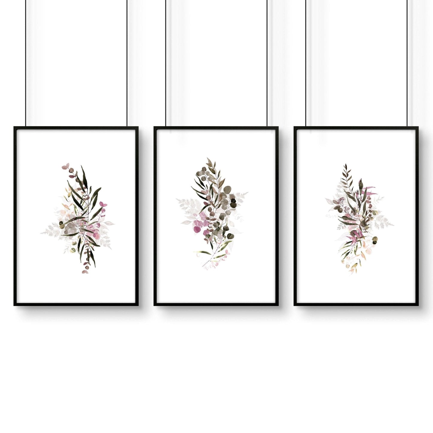 Artwork for kitchens | set of 3 Boho Chic wall art prints