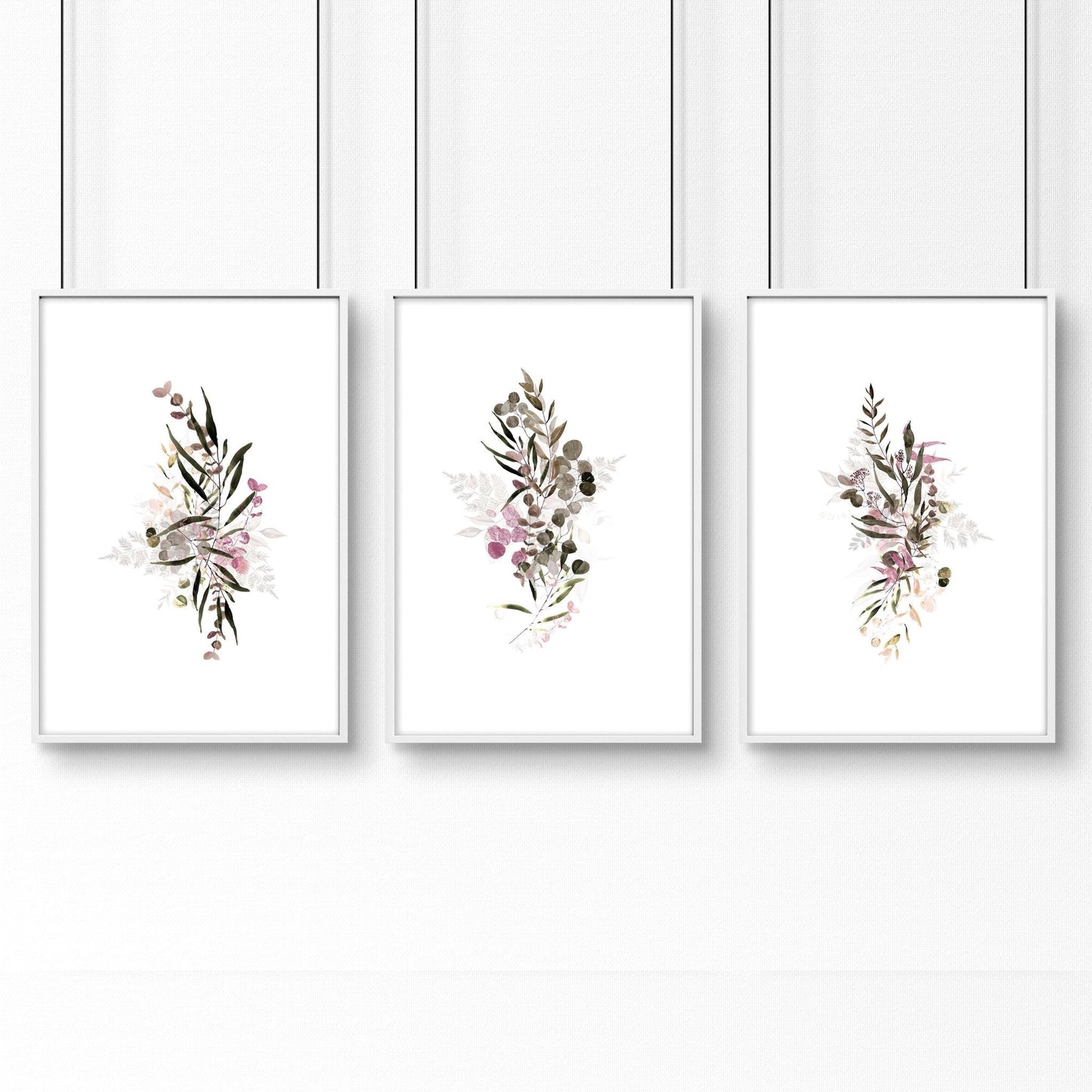 Artwork for kitchens | set of 3 Boho Chic wall art prints