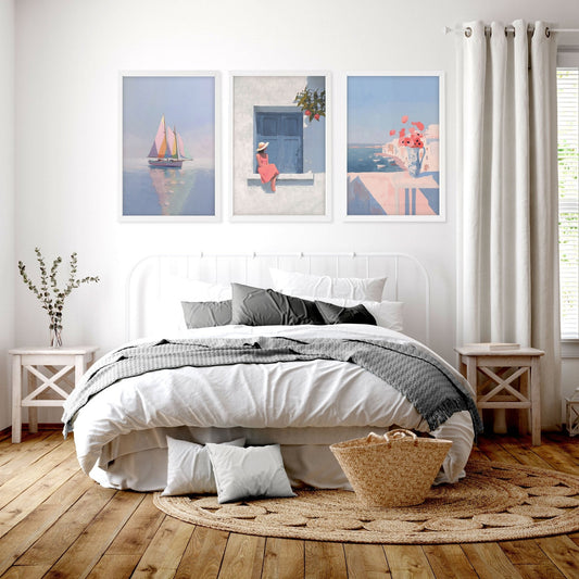 Artwork With Frames | Set of 3 Italian Lifestyle Wall art Prints