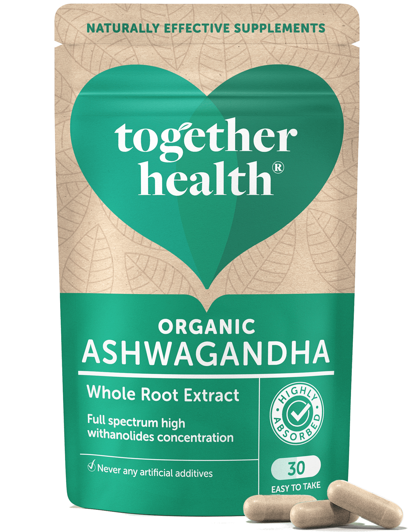 Ashwagandha Supplement – Organic – 30 Capsules