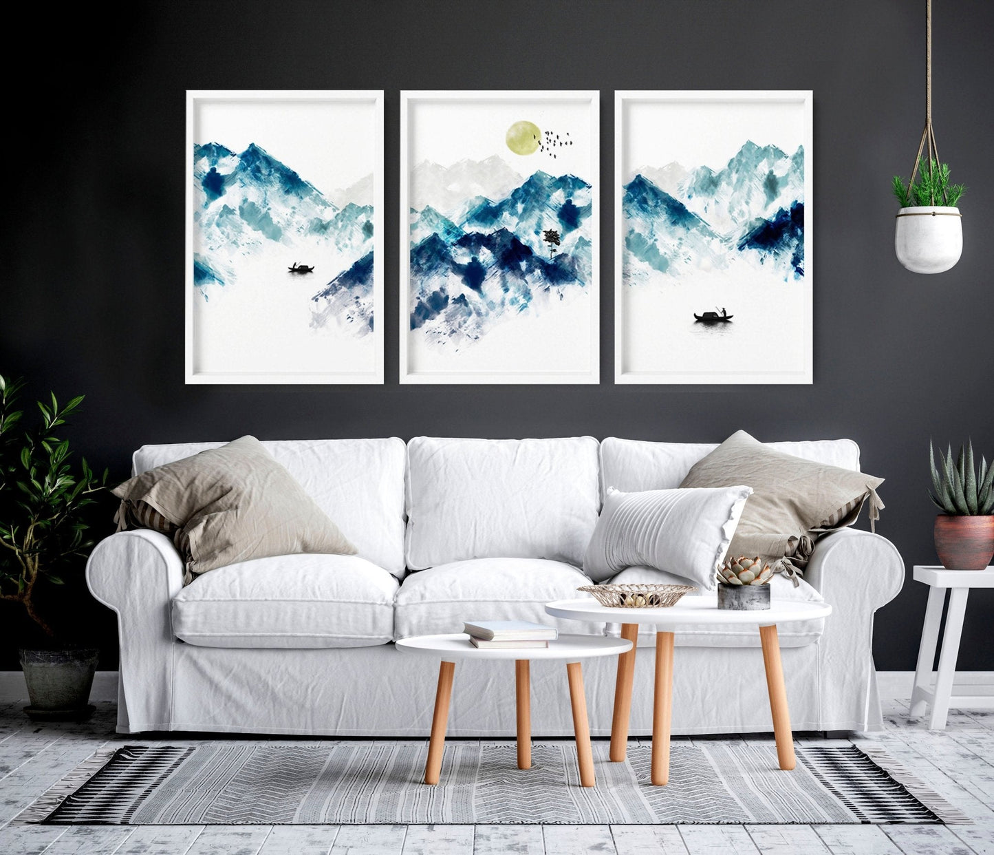 Oriental wall art | set of 3 wall art prints