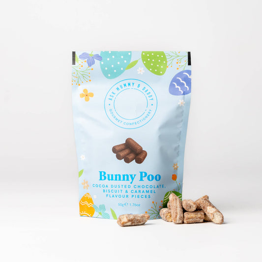 Ask Mummy & Daddy Bunny Poo Pouch – Salted Caramel Chocolate Nibbles