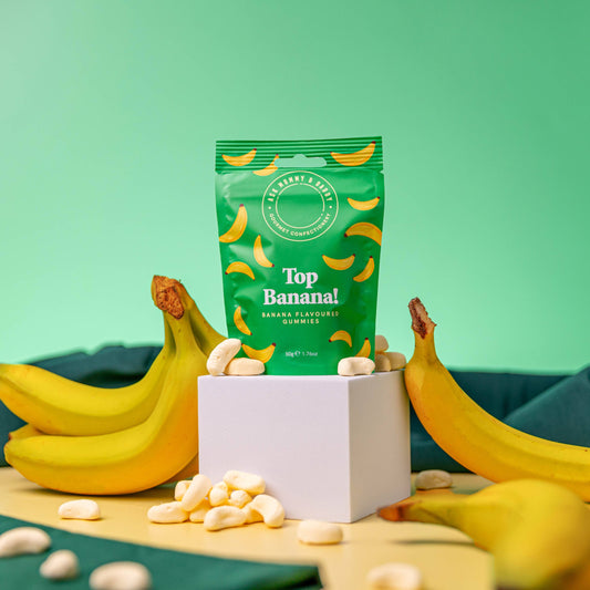 Ask Mummy & Daddy Top Banana Foam Gummies 100g Pouch – Banana Flavoured Sweets