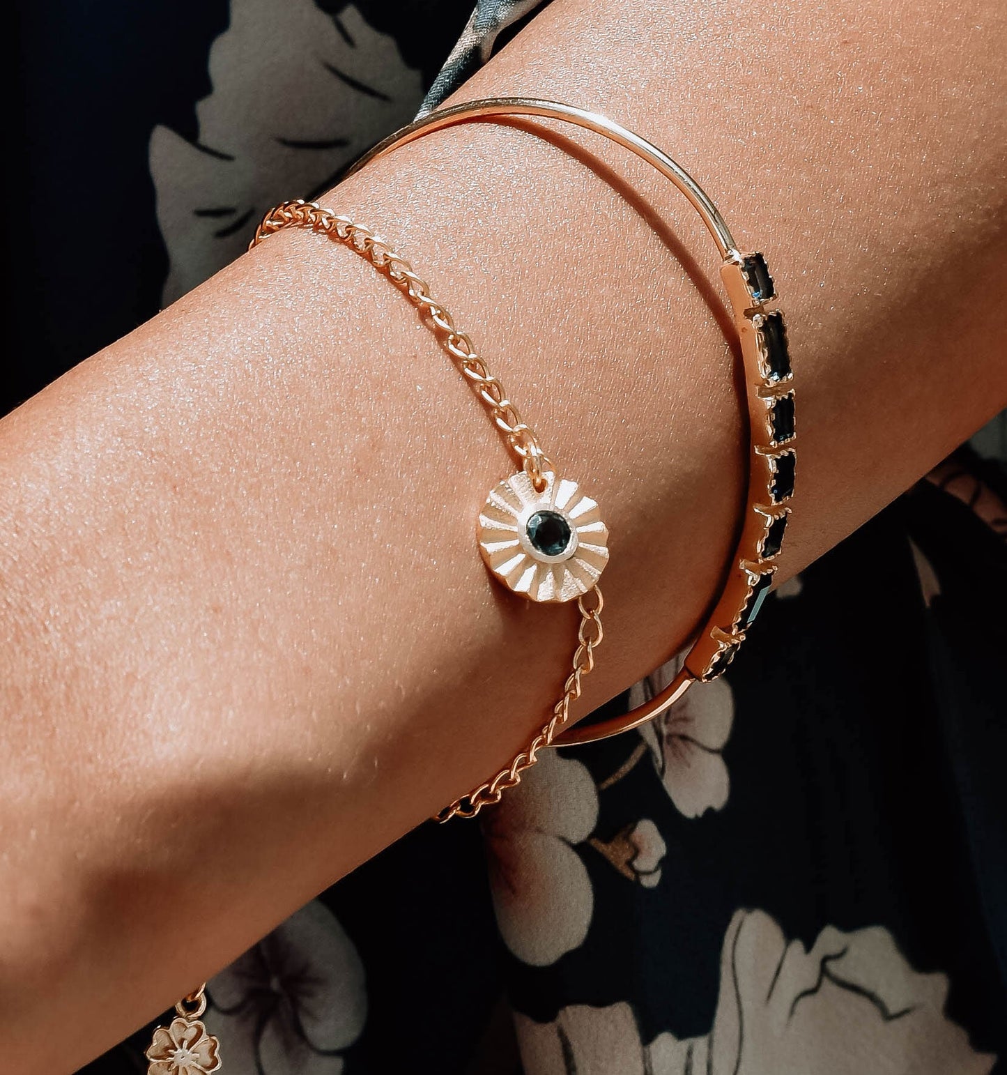 Astral Crucis Gold Bracelet Iolite