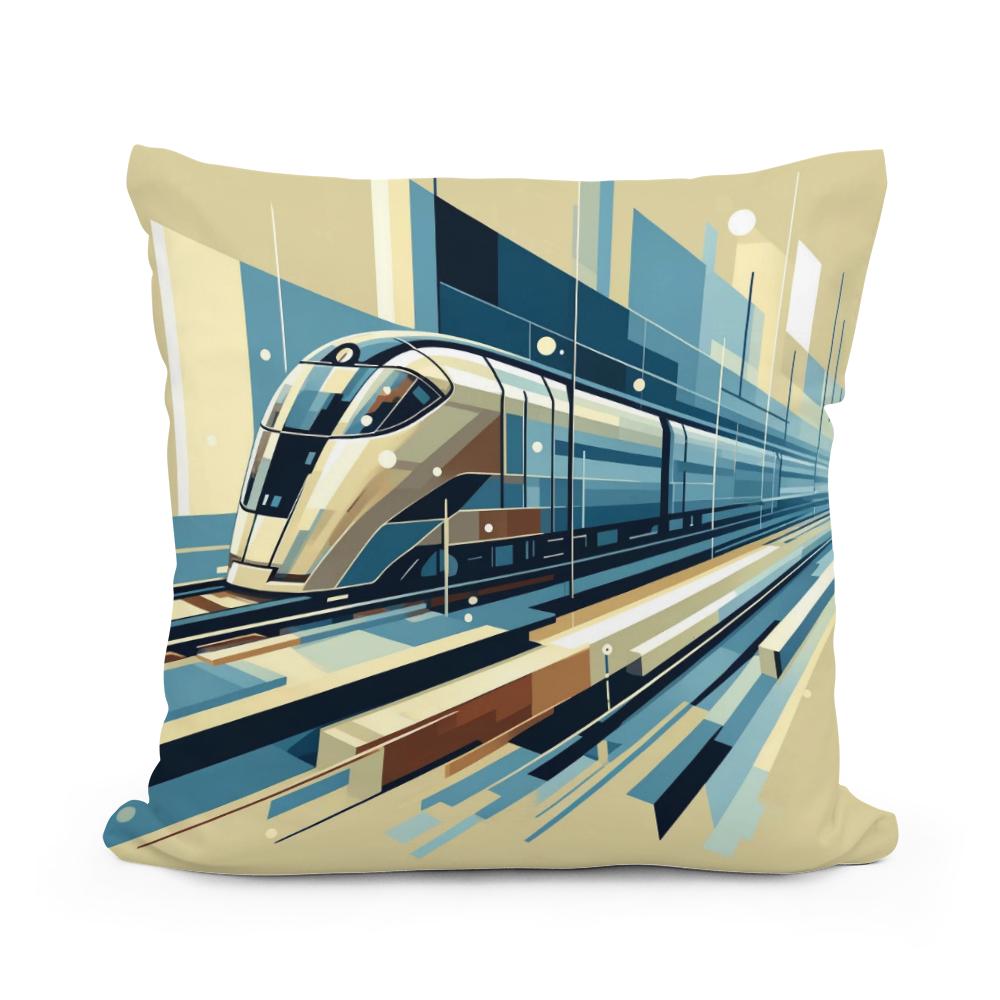 Future Tracks Cotton Cushion