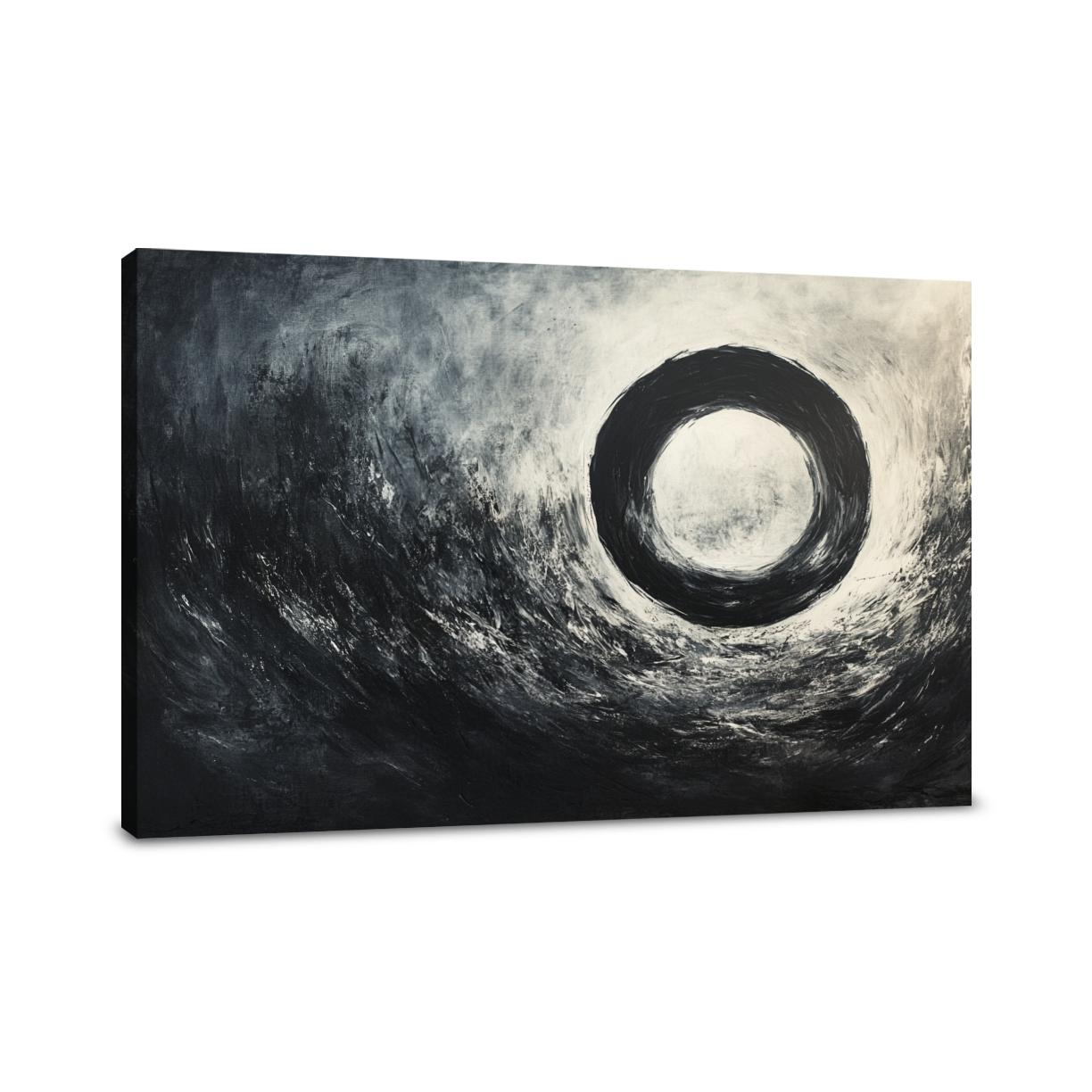 Monochrome Circle Canvas