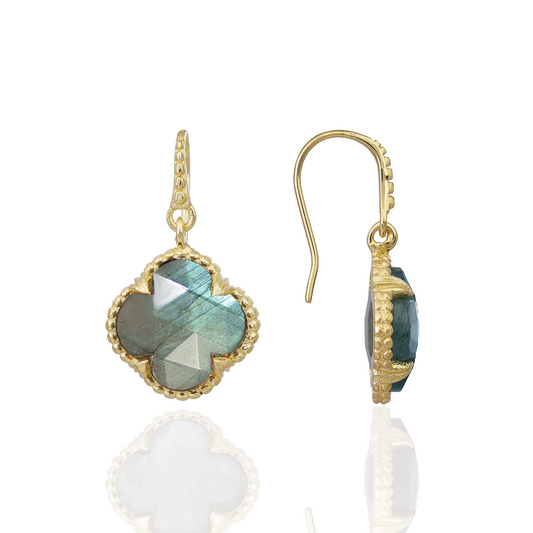 [PRE-ORDER] Tyche Gemstone Earrings Labradorite
