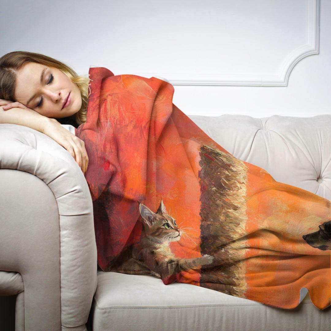 Playful Rivalry Blanket