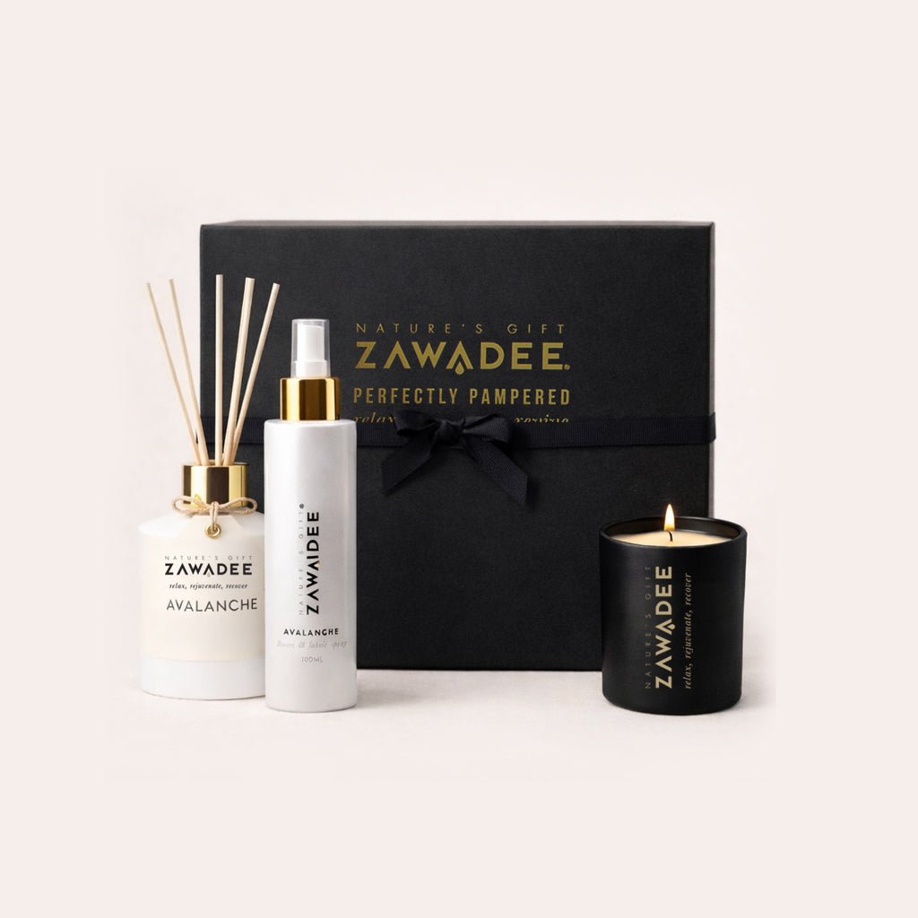 Luxury Home Fragrance Gift Set – Candle, Diffuser & Room Spray | Avalanche