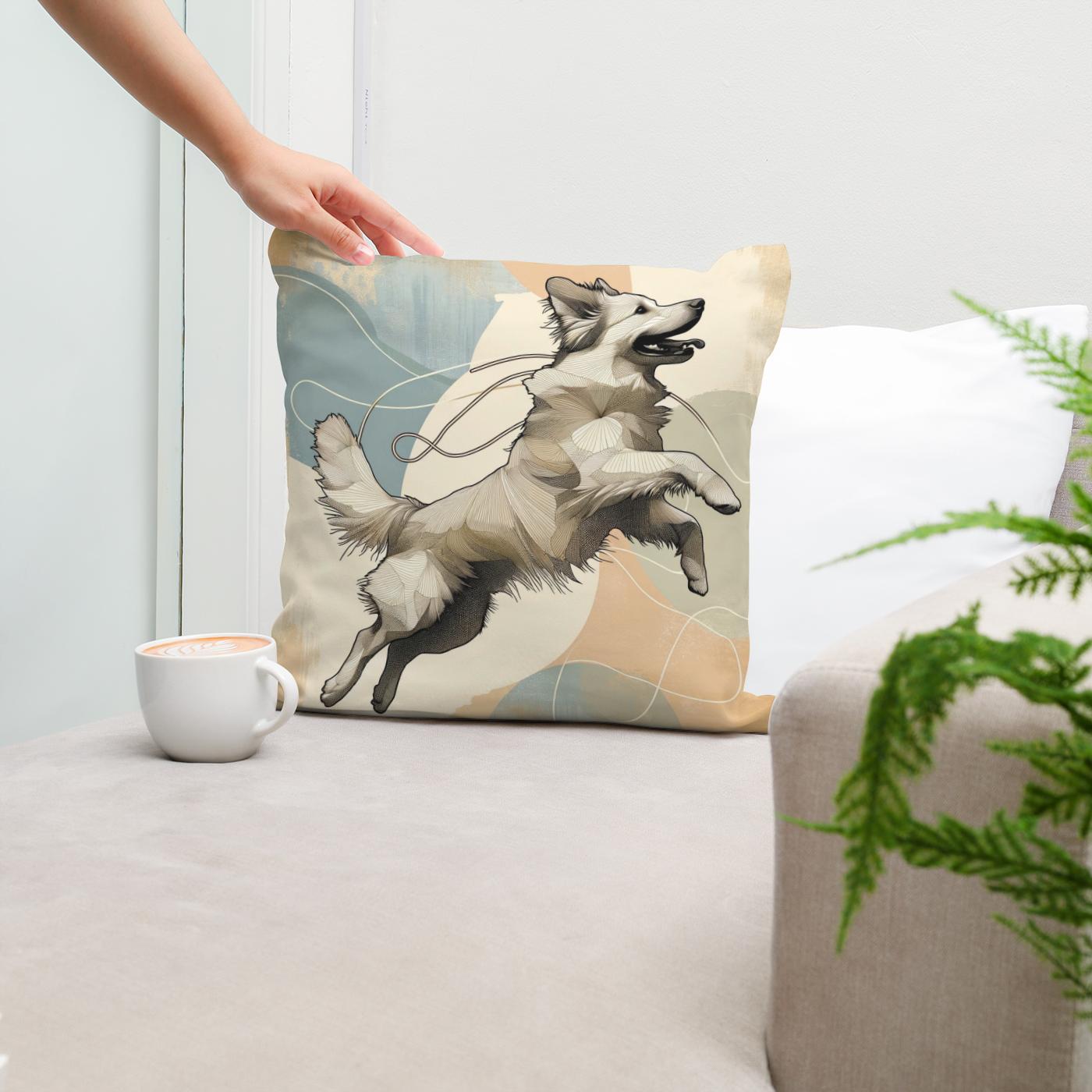 Leap of Joy Canine Cotton Cushion