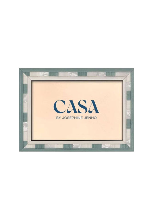 Azure Wood Photo Frame 6x4"