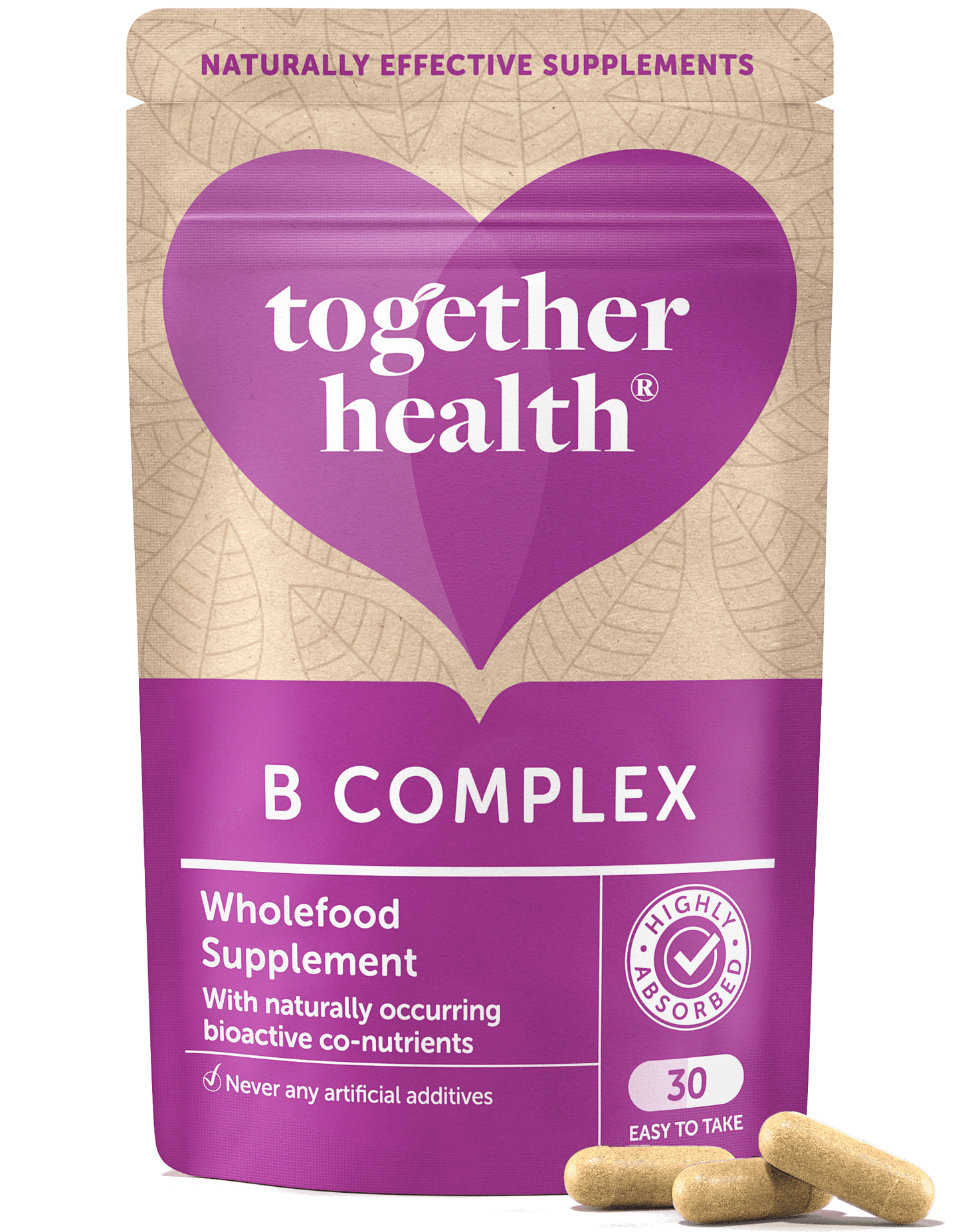 B Complex Vitamin – Vegan Supplement – 30 Capsules