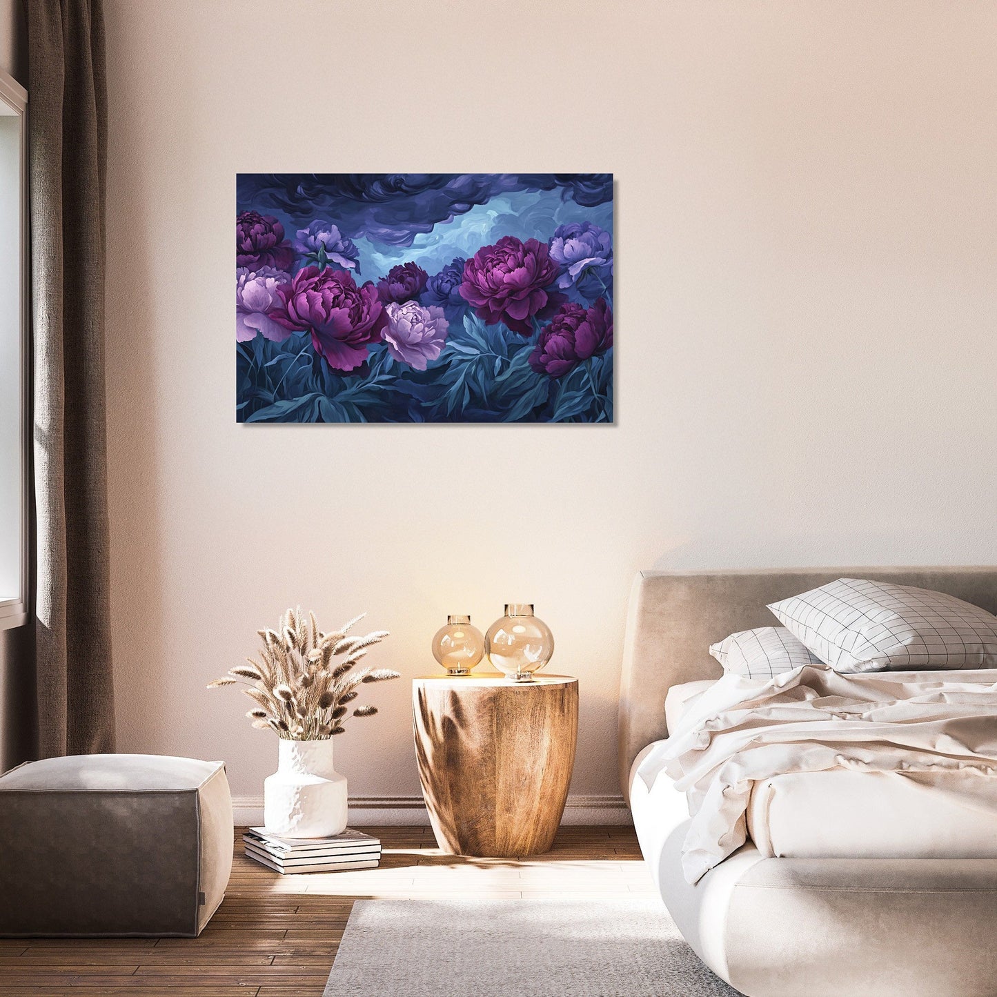 Peony Twilight Canvas