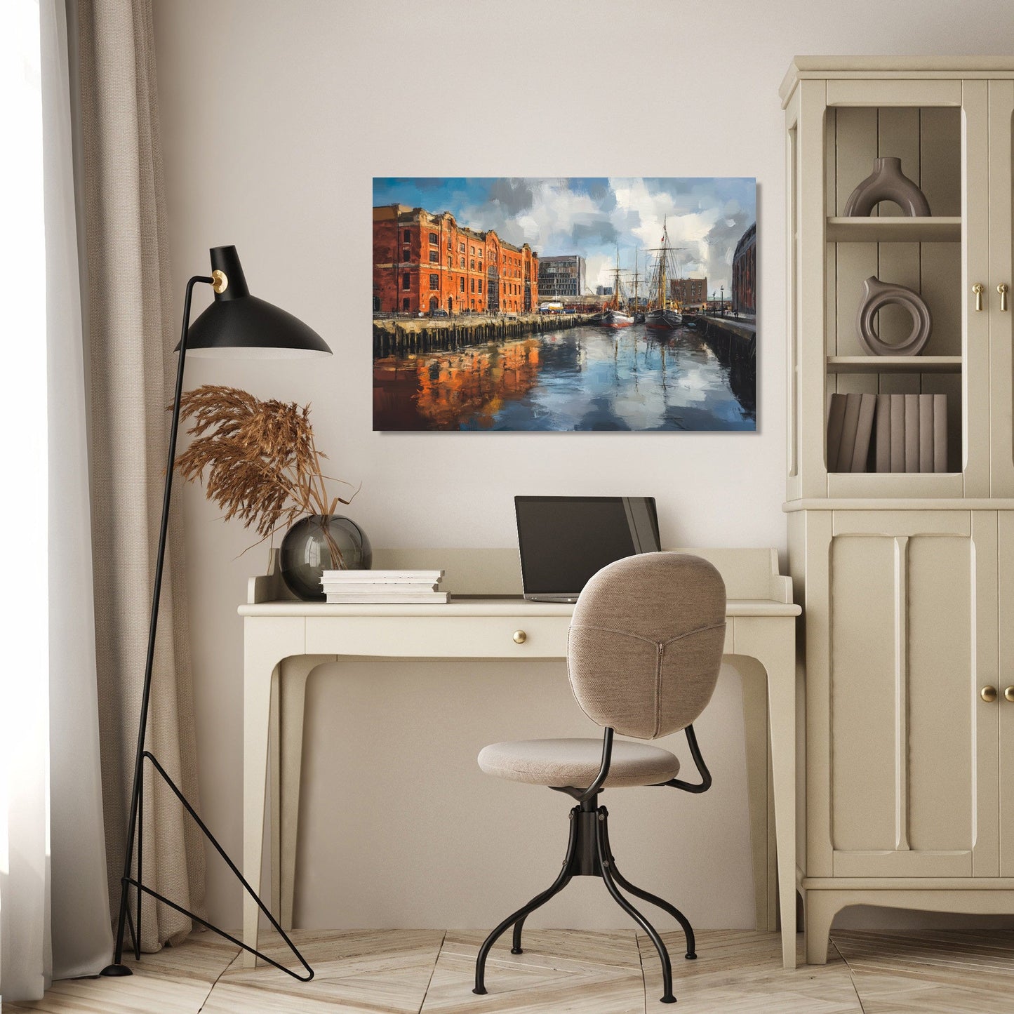 Liverpool Port Reflections Canvas