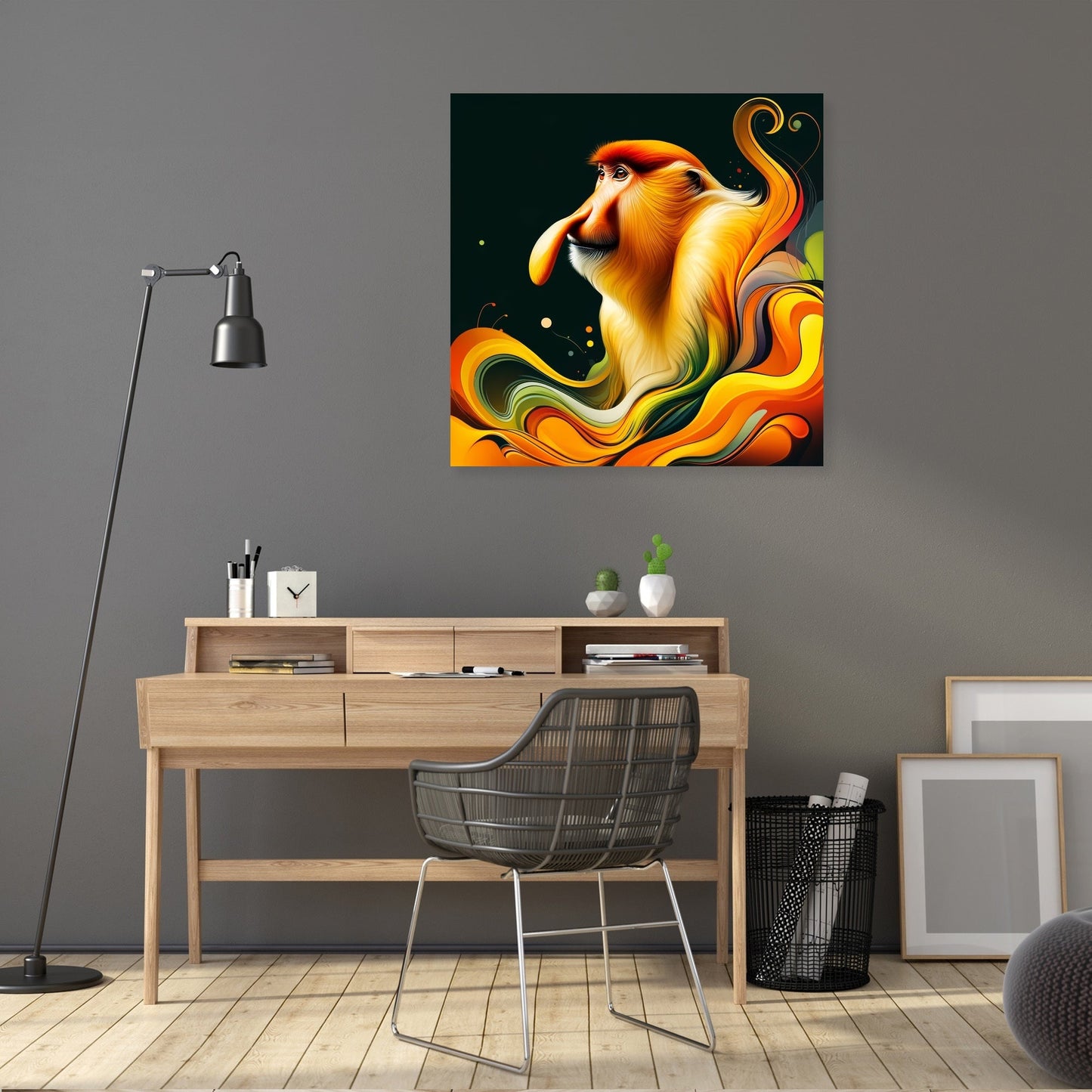 Graceful Proboscis Monkey Canvas