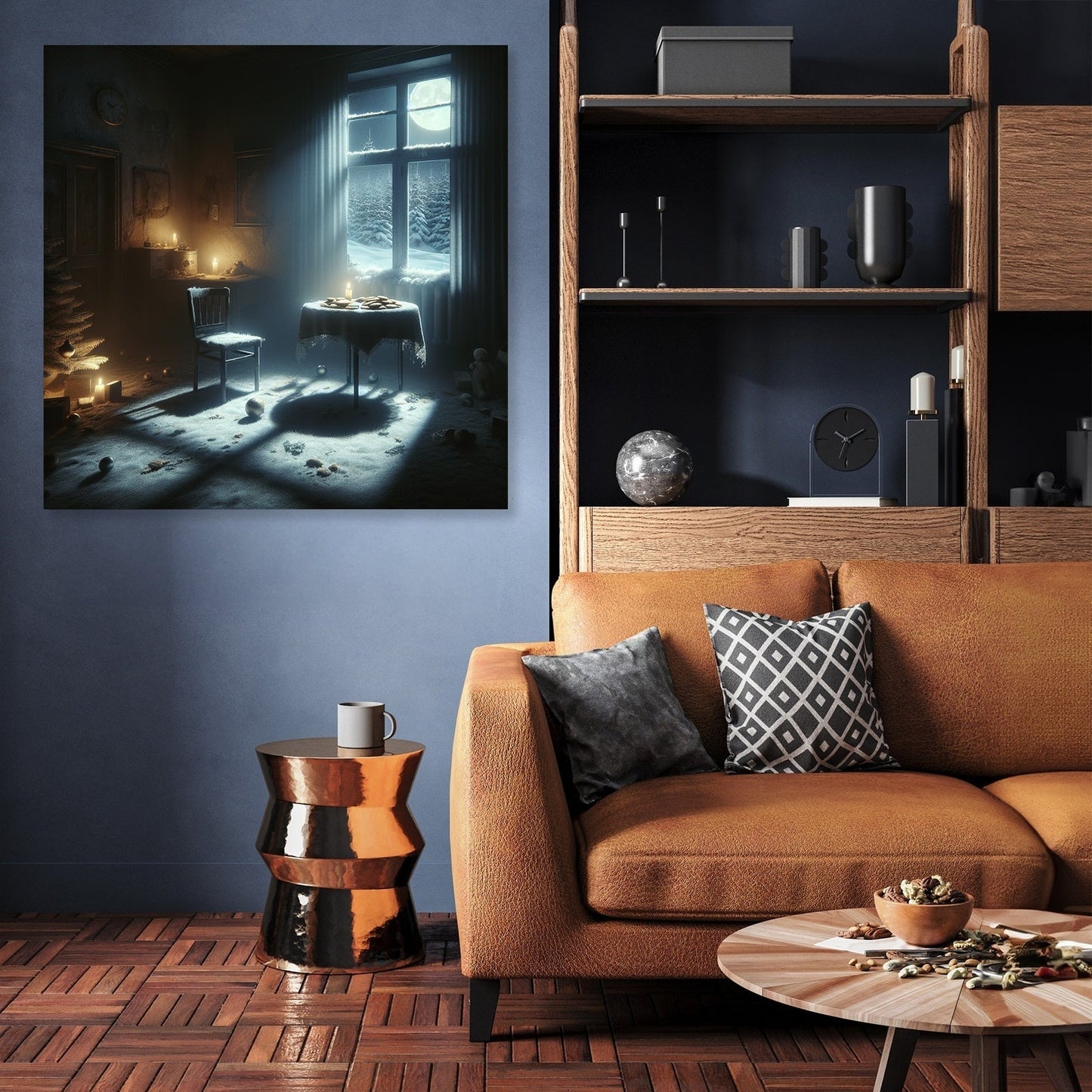 Midnight Solitude Christmas Canvas