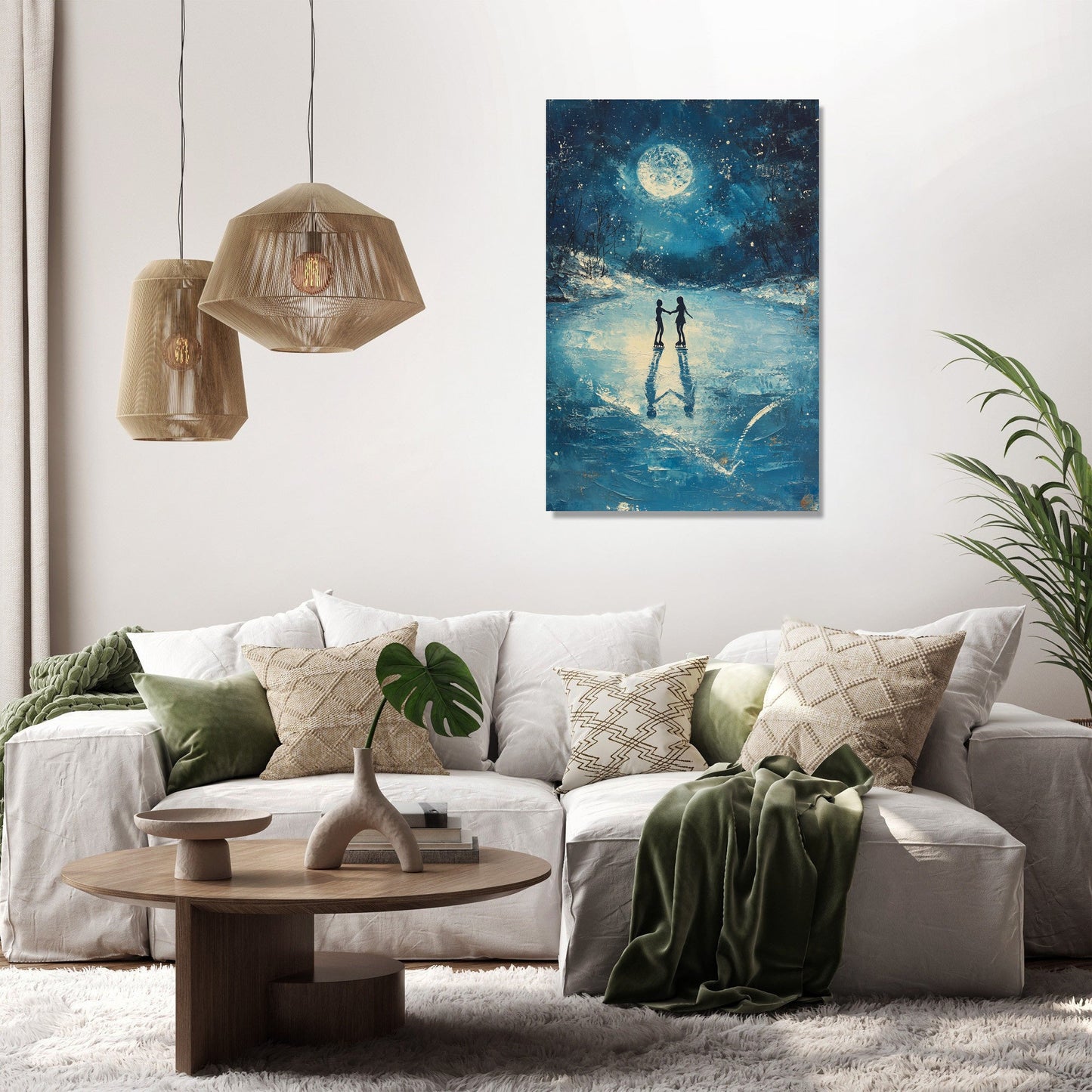 Midnight Skaters Canvas