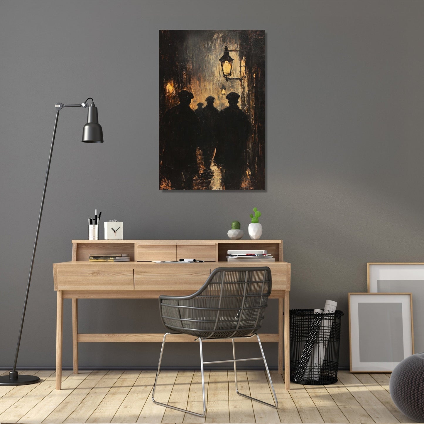 Silhouettes in Gaslight Canvas