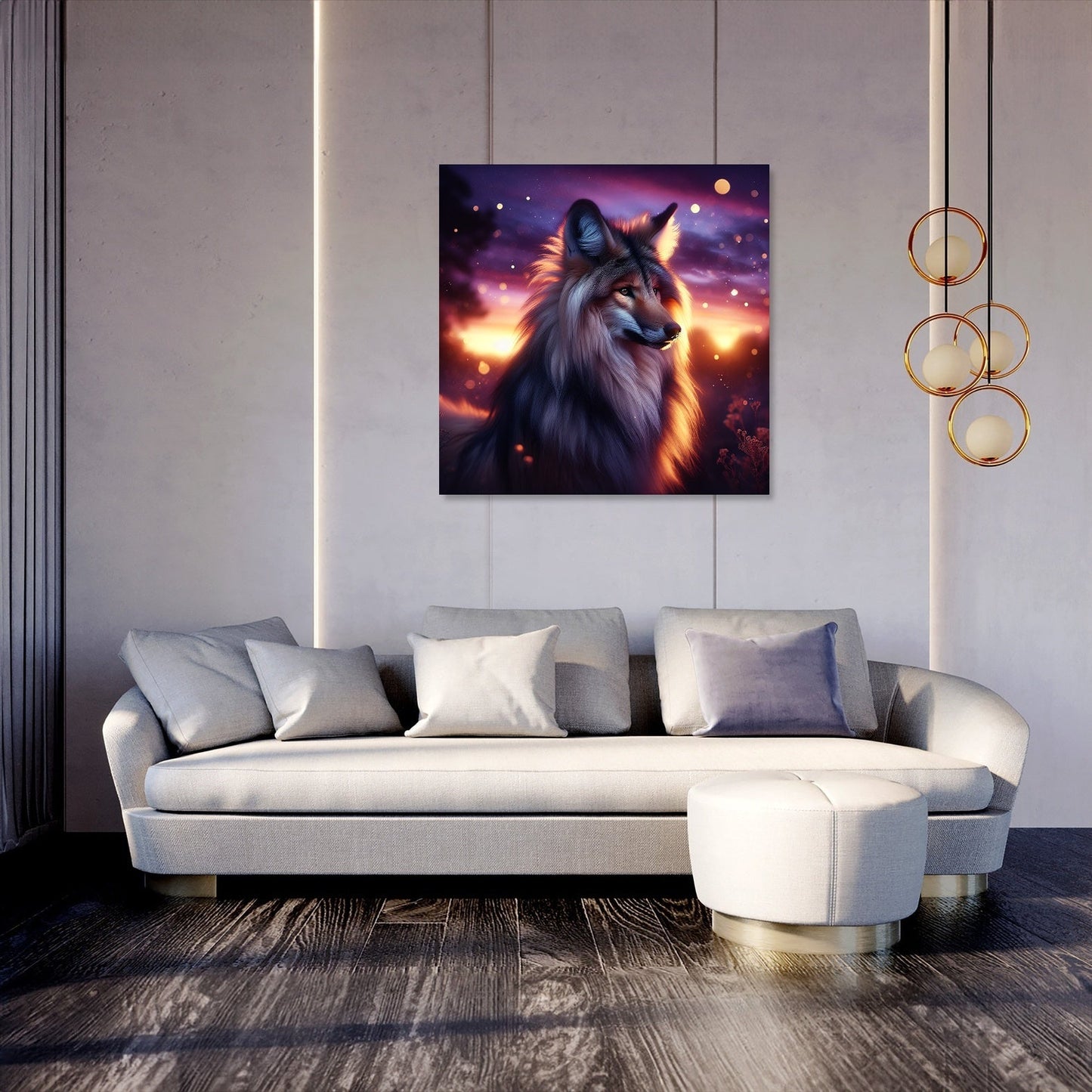 Twilight Majesty: Maned Wolf Canvas