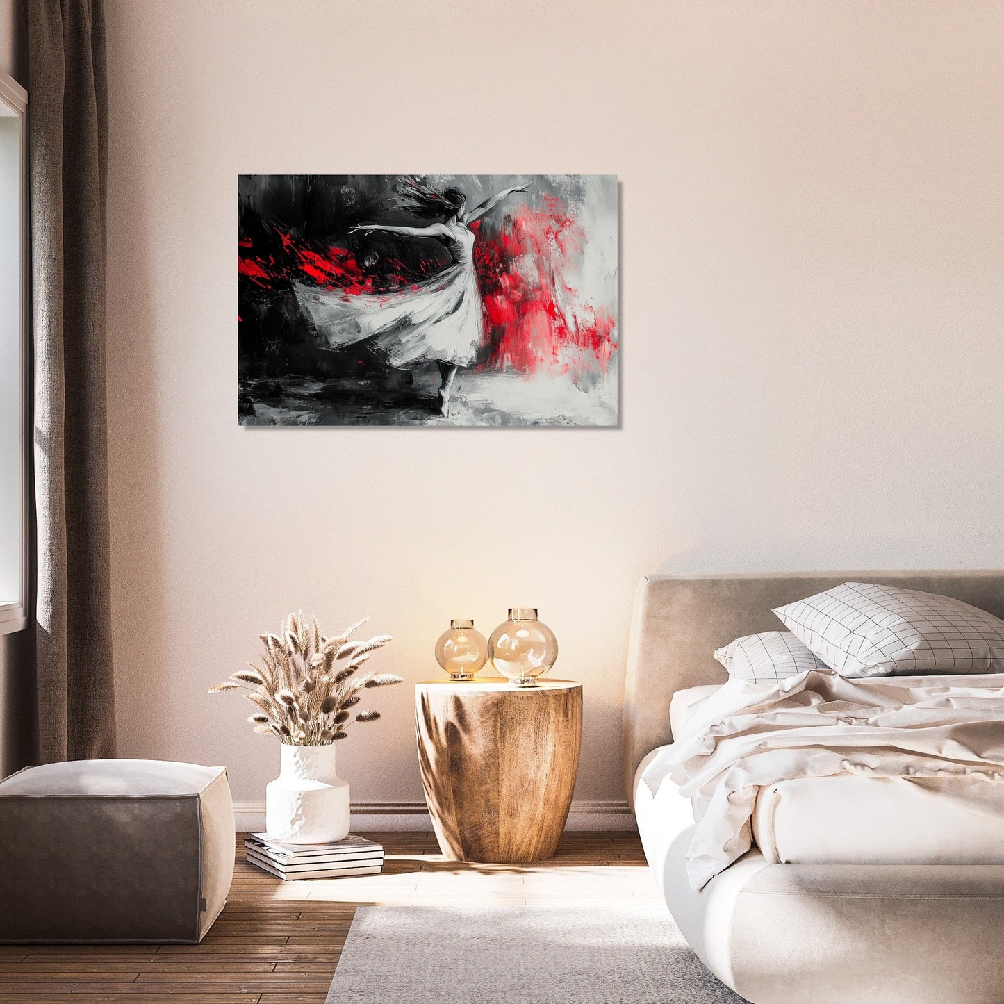 Silhouetted Elegance Dance Canvas