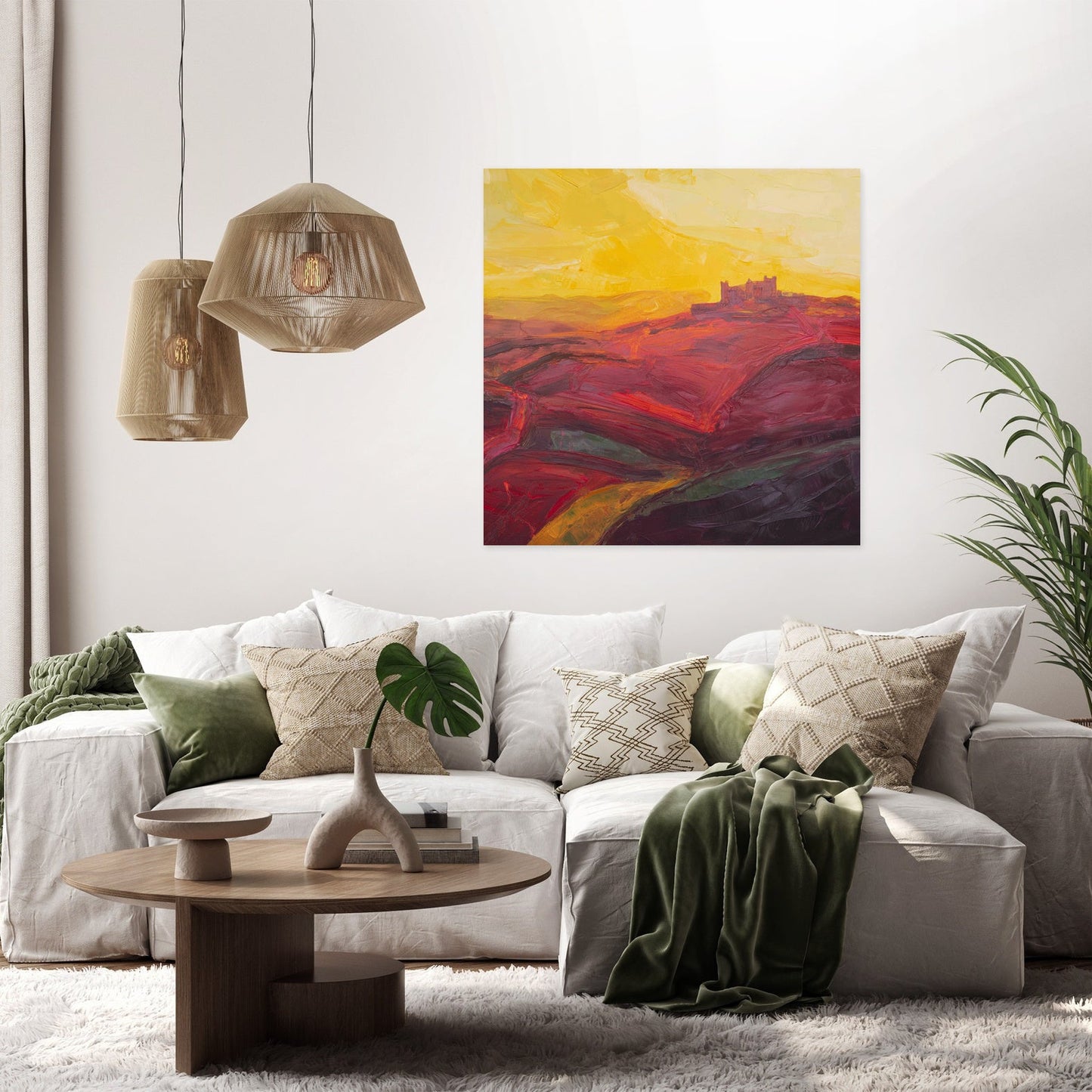 Yorkshire Castle Sunset Canvas