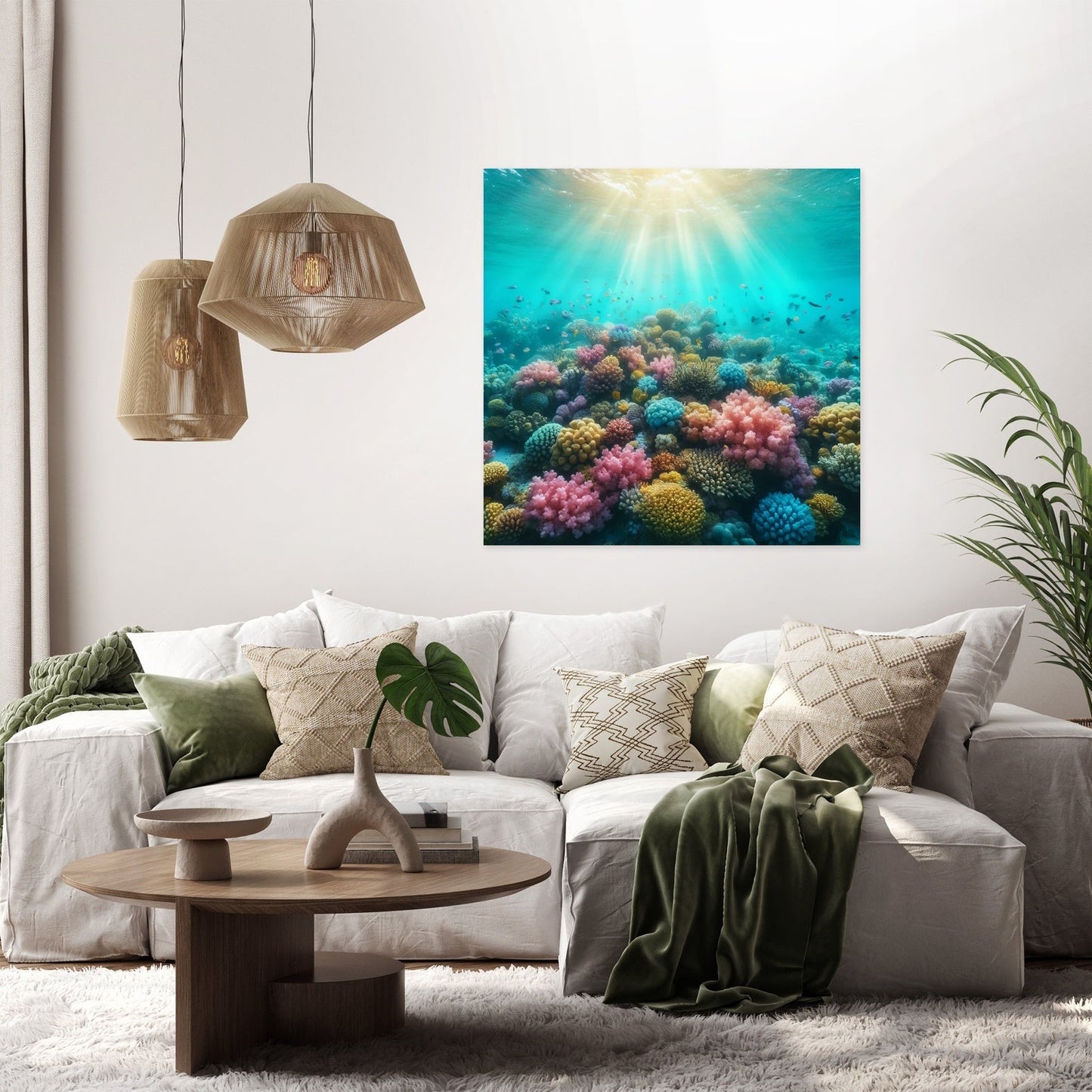 Coral Reef Serenity Canvas
