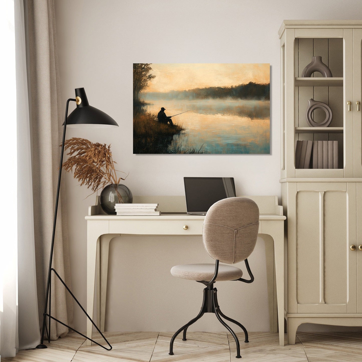 Angler's Dawn Canvas