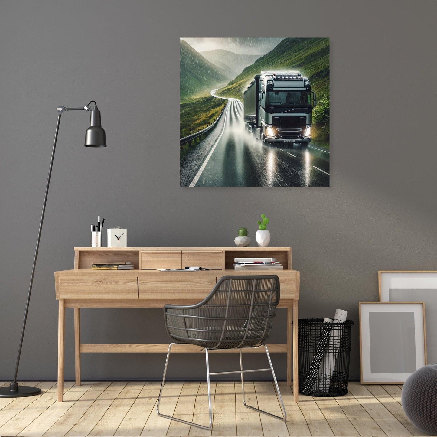 Highland Rain Drive Canvas