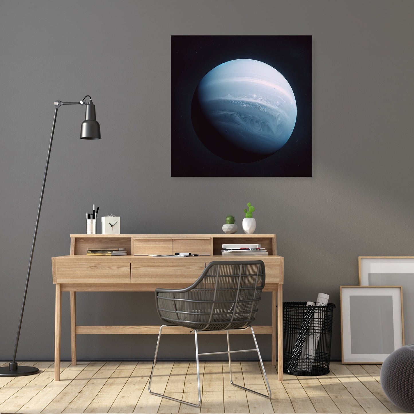 Uranus' Celestial Calm Canvas