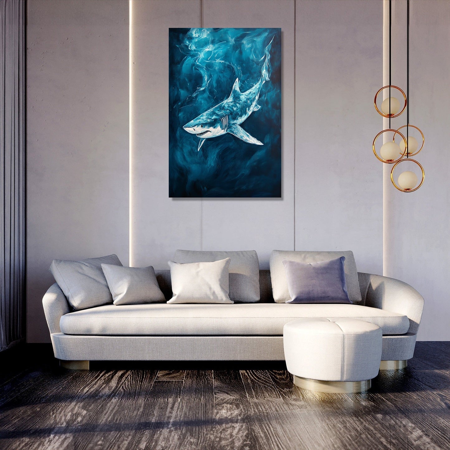 Silent Shark Canvas