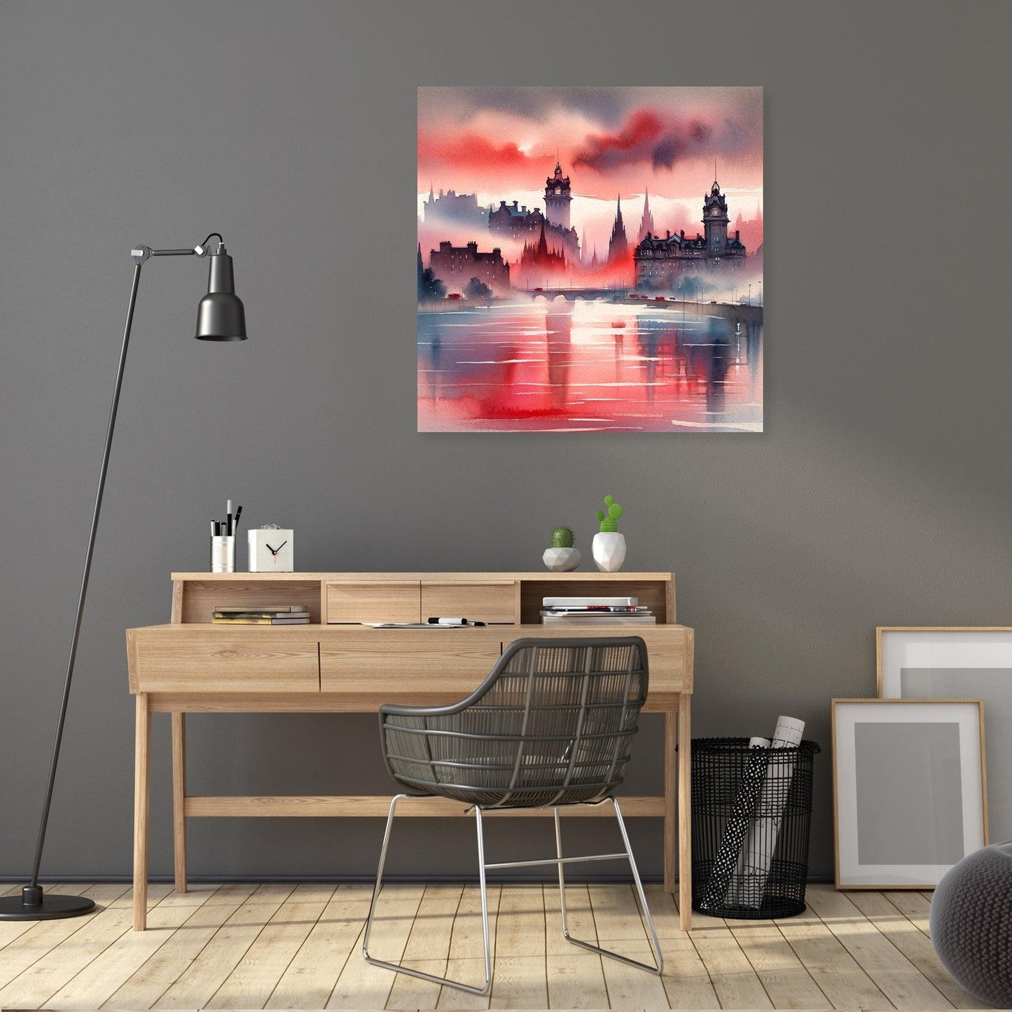 Edinburgh Sunset Serenity Canvas