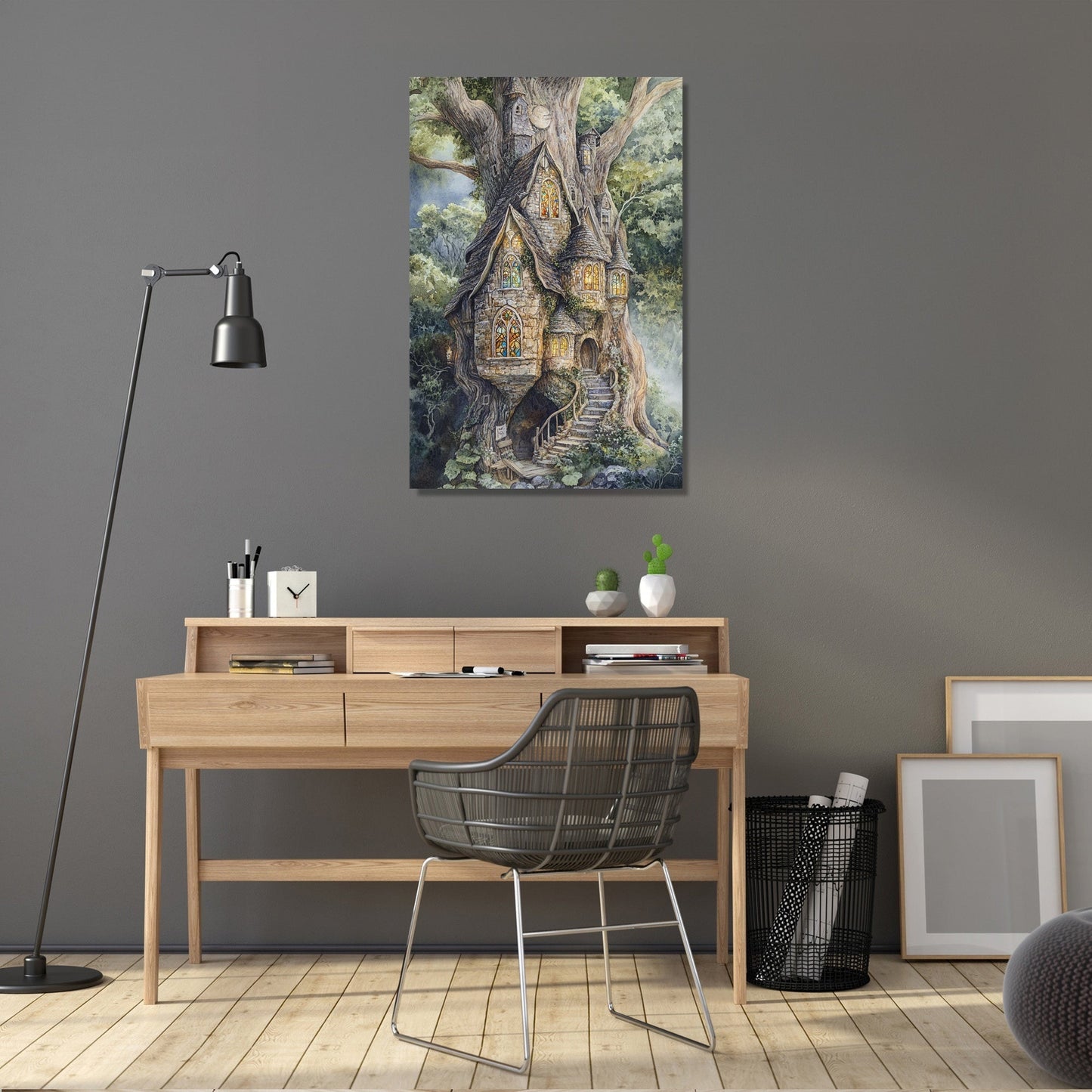 Enigmatic Elven Tree Canvas
