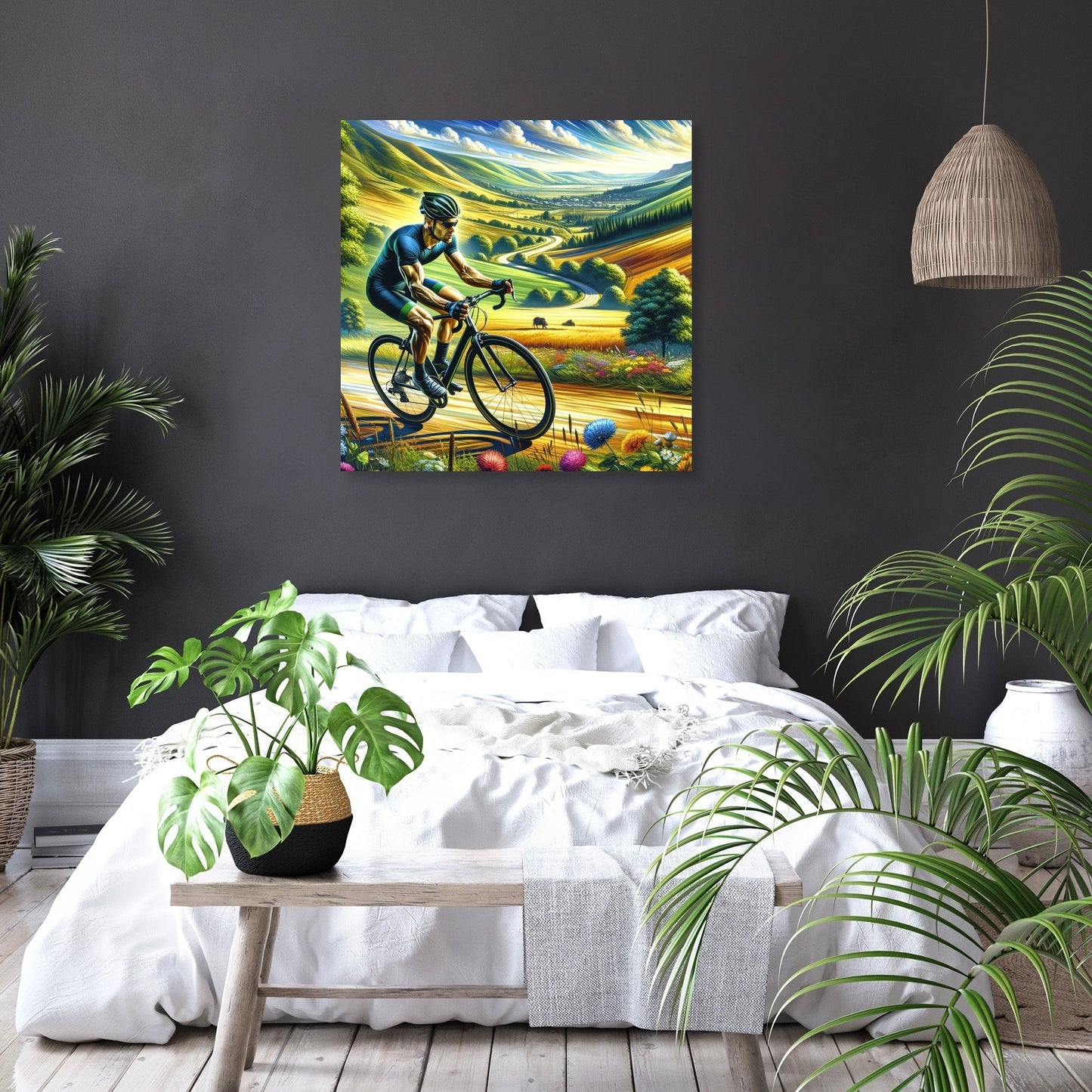 Cyclist's Thrill Canvas