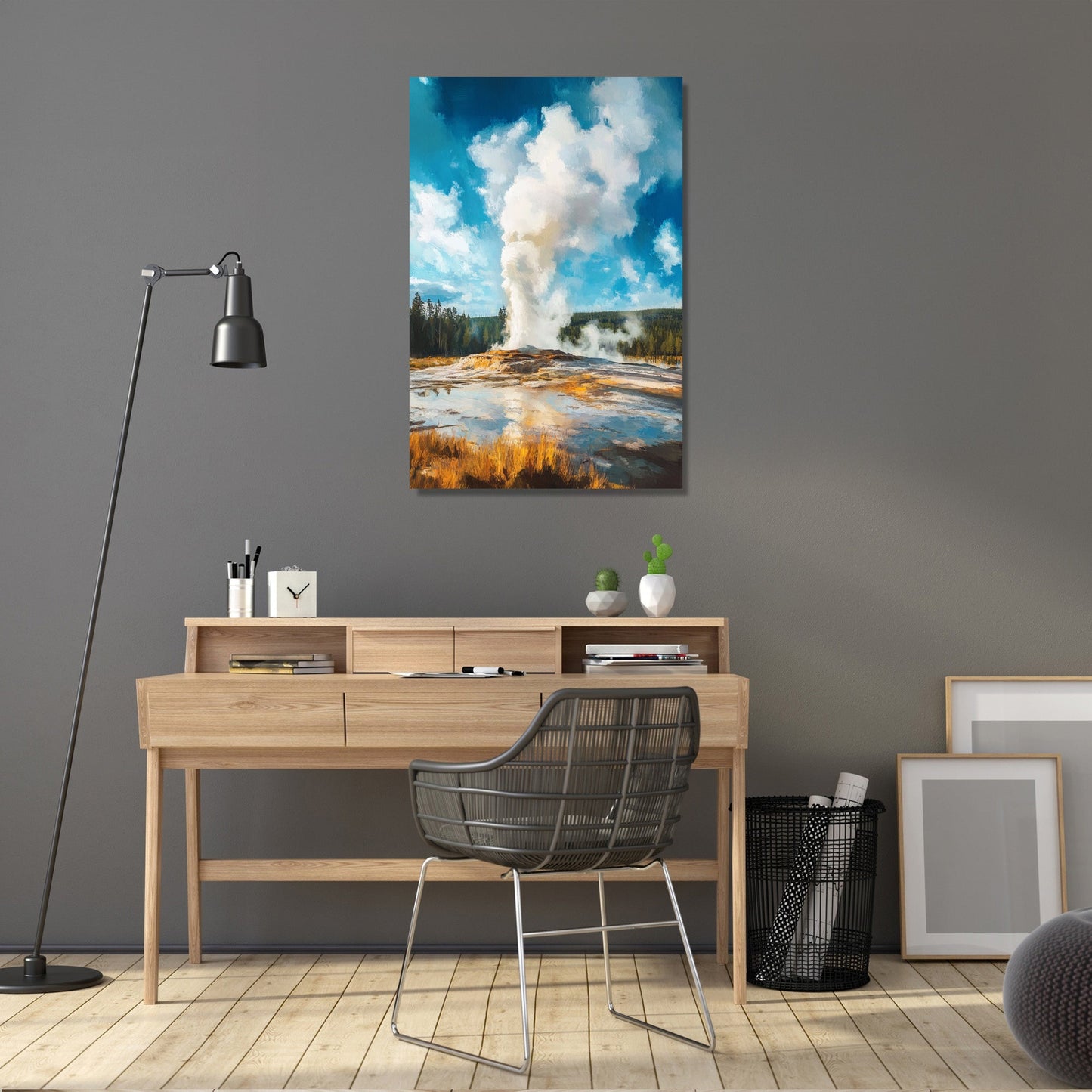 Yellowstone Geyser Canvas