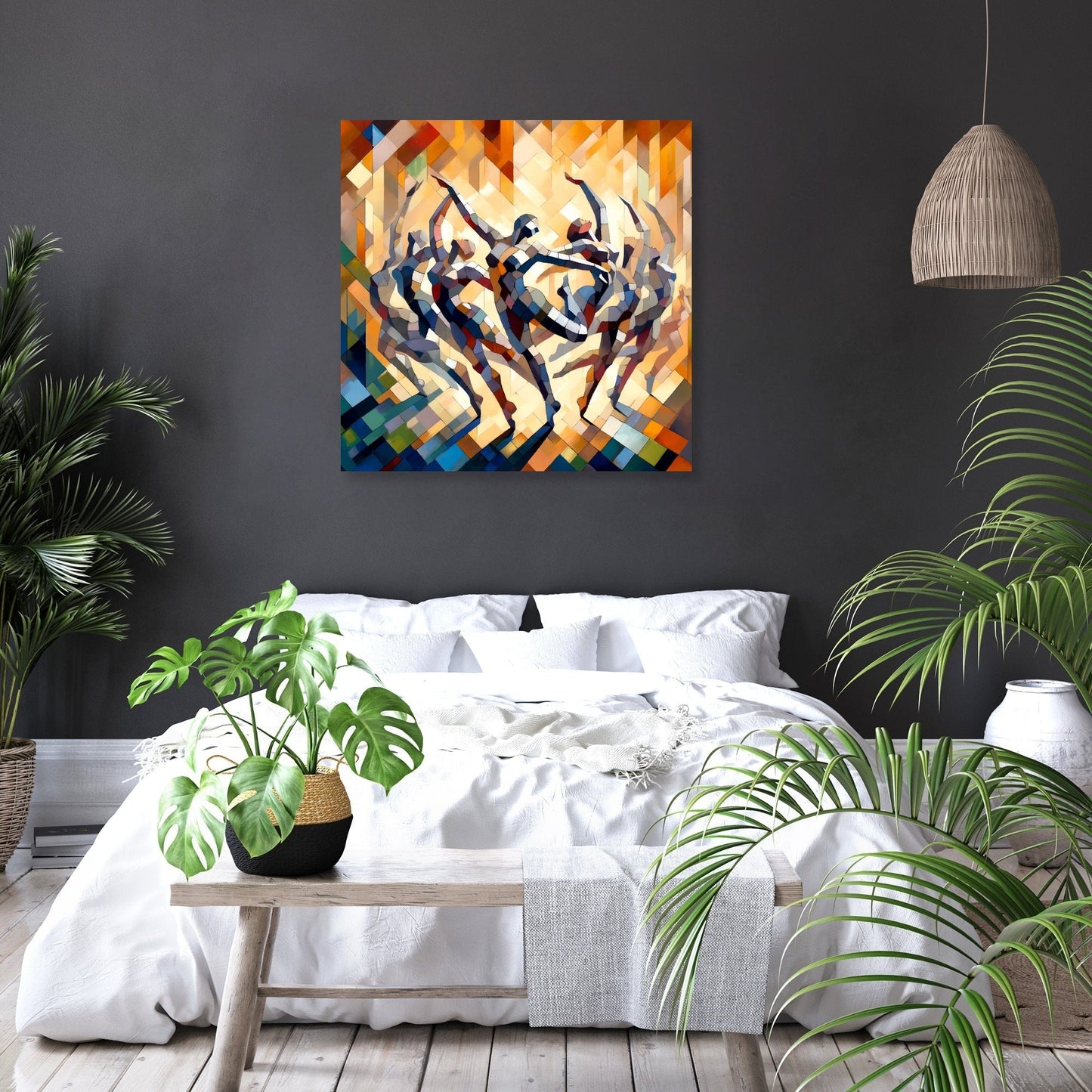 Rhythmic Dance Abstract Canvas