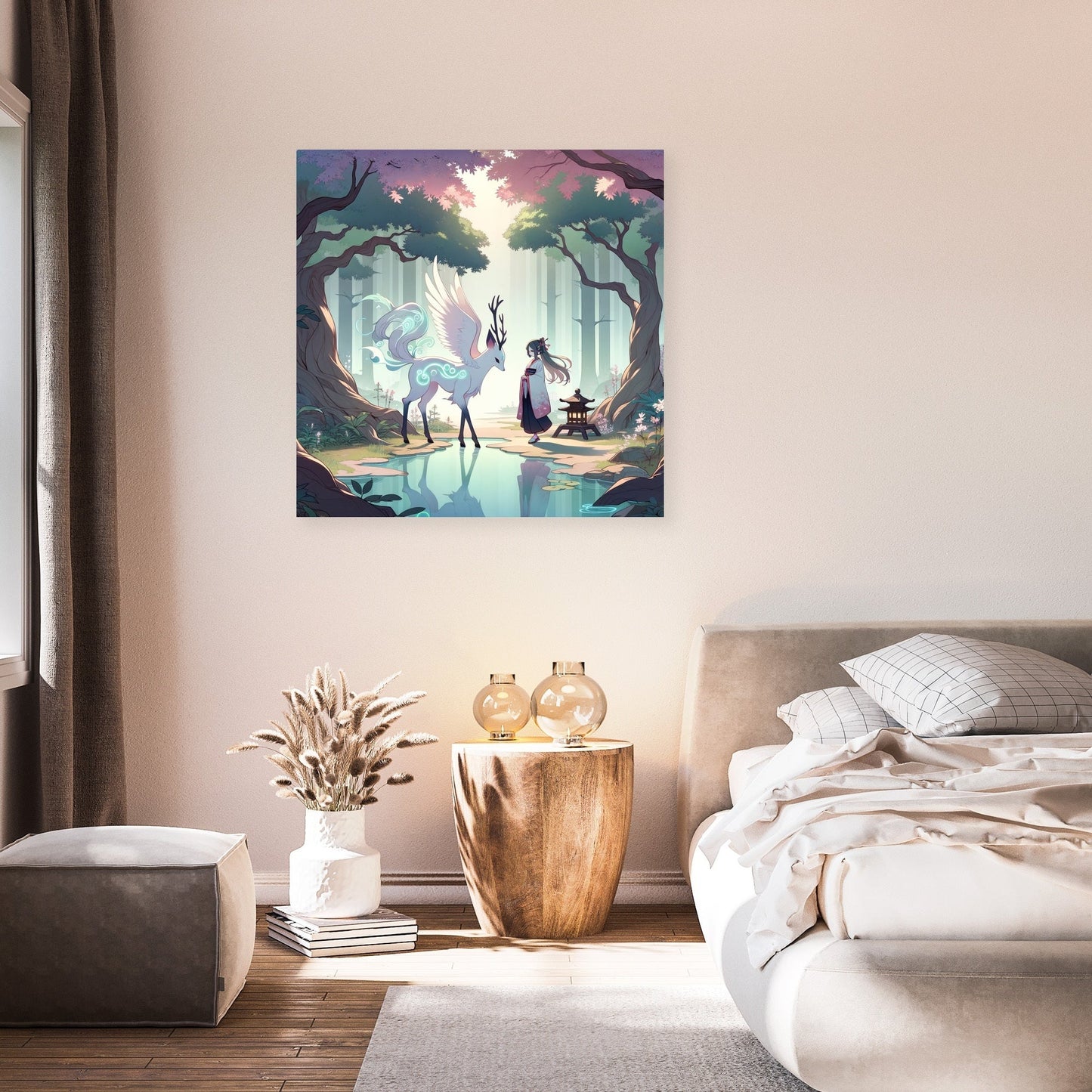 Enchanted Forest Encounter Canvas