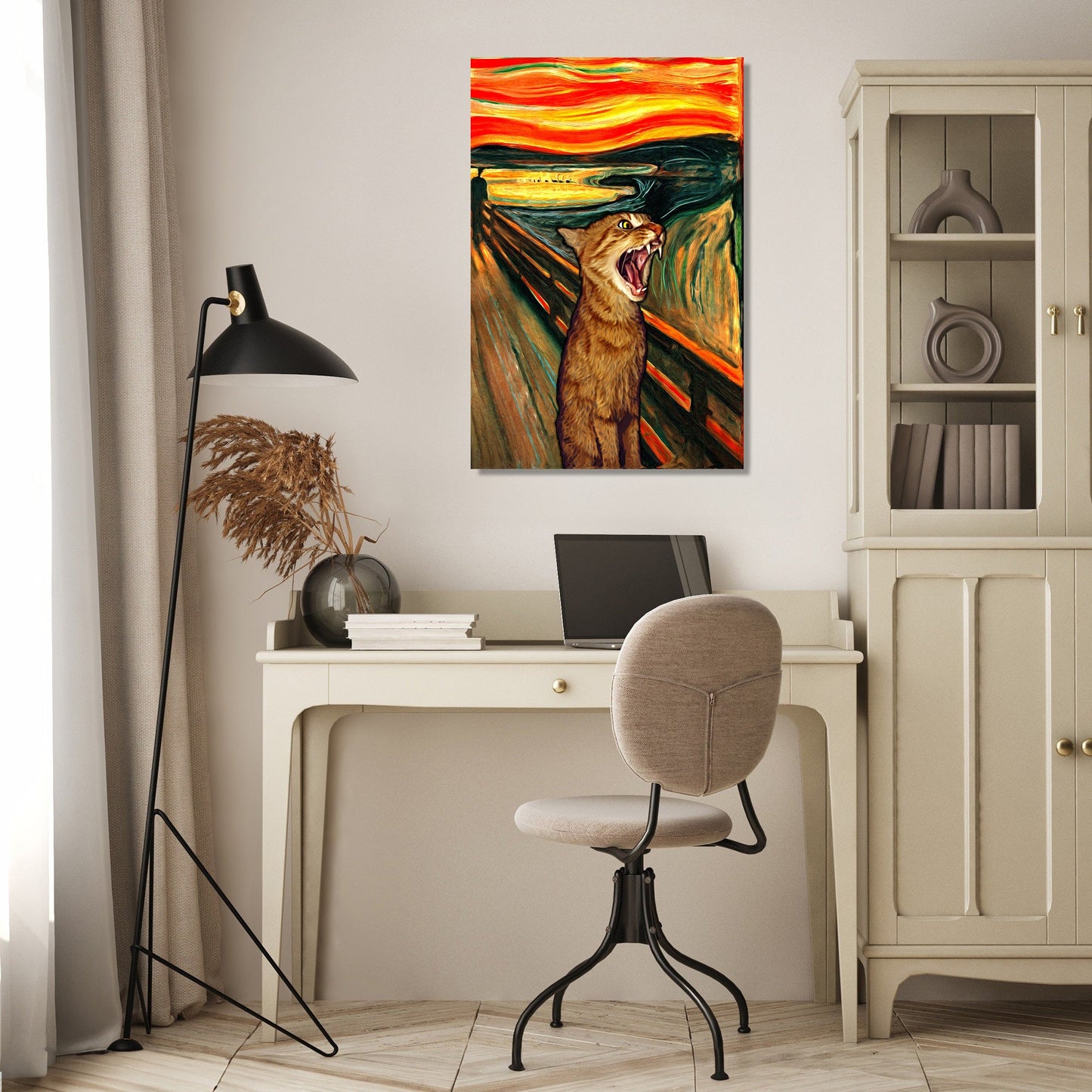 Scream Cat Canvas