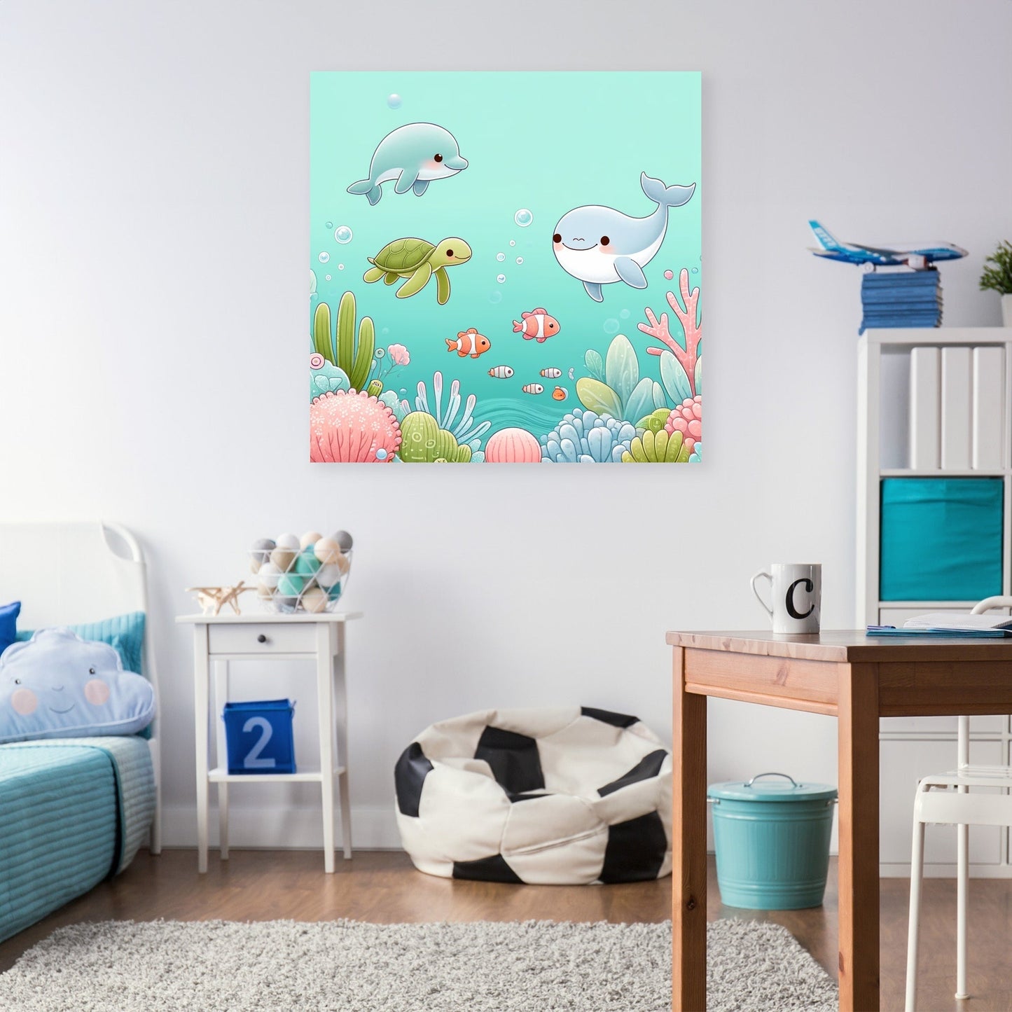 Underwater Friends Canvas