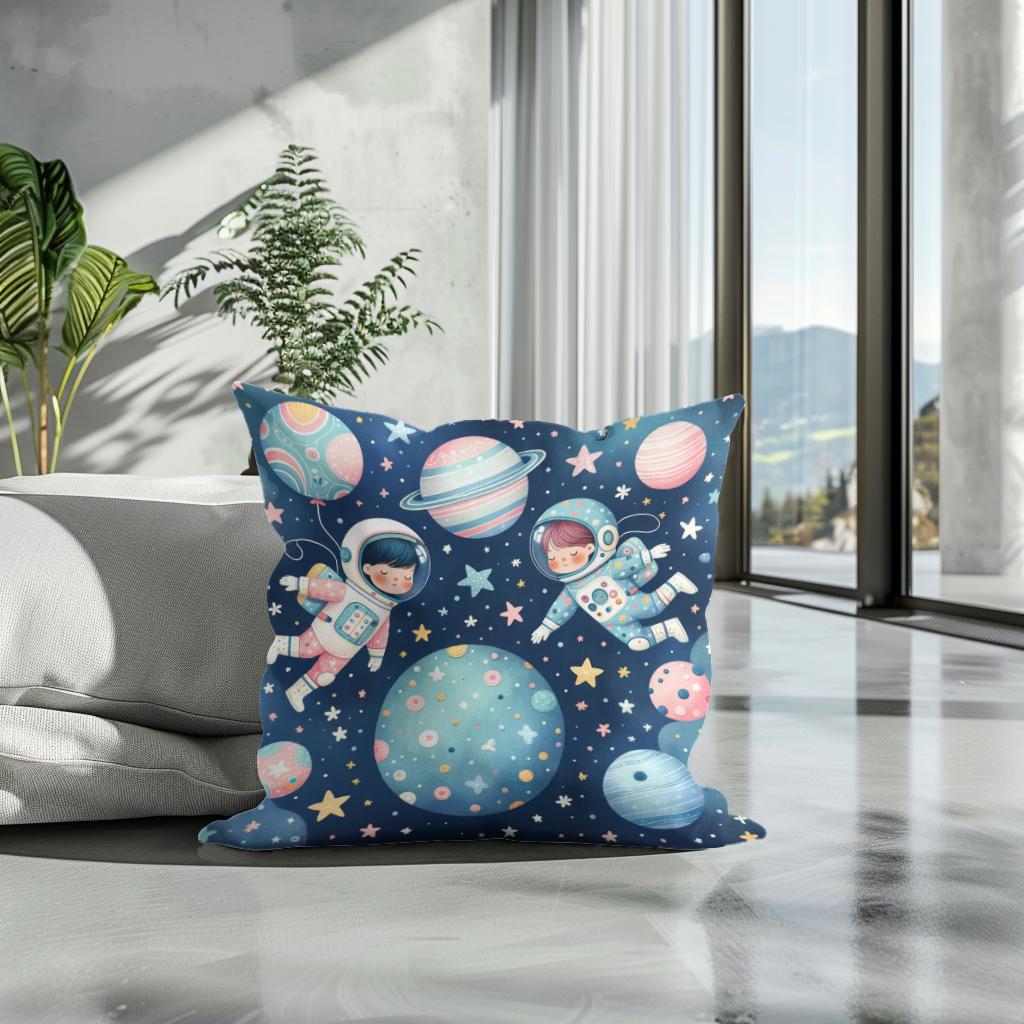 Astronaut Adventures Cotton Cushion