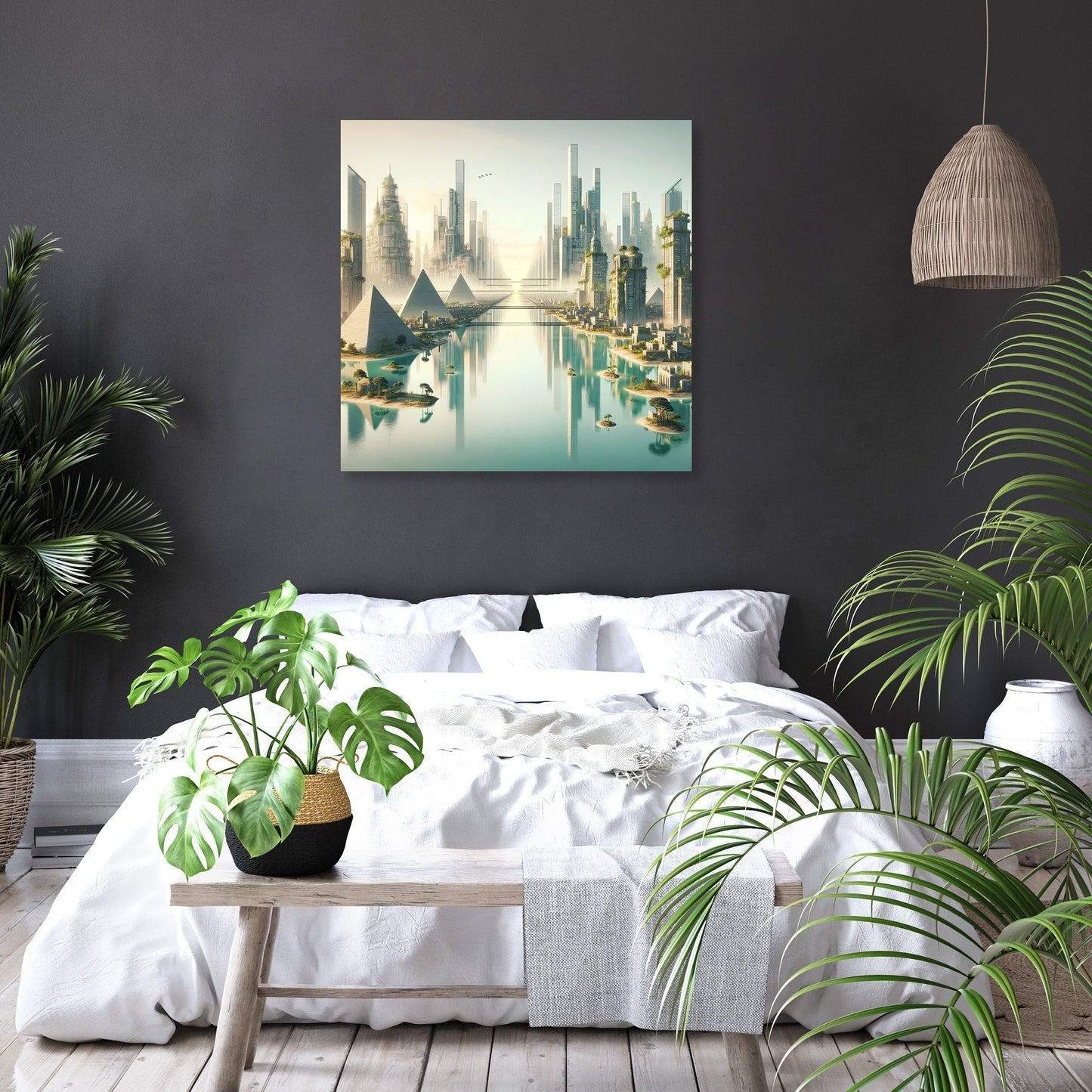 Timeless City Reflections Canvas