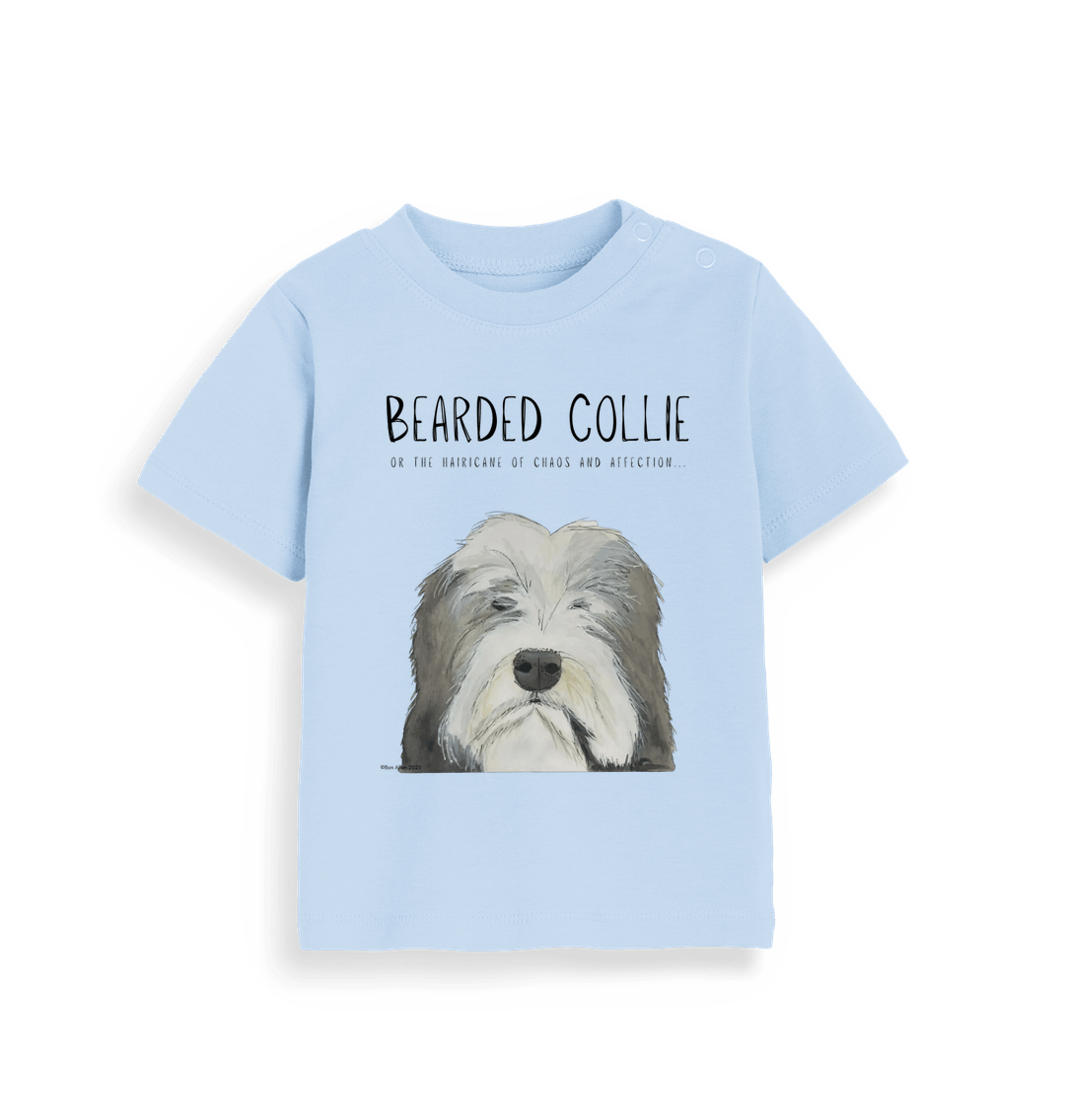 The Bearded Collie Baby T-Shirt: Chaos and Cuteness in One Adorable Tee