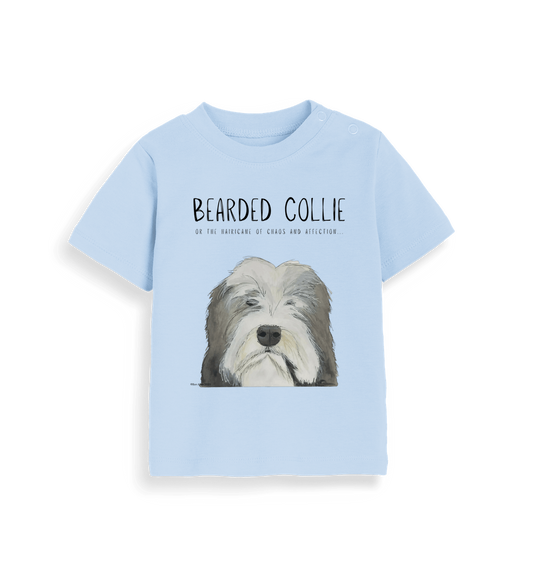 The Bearded Collie Baby T-Shirt: Chaos and Cuteness in One Adorable Tee