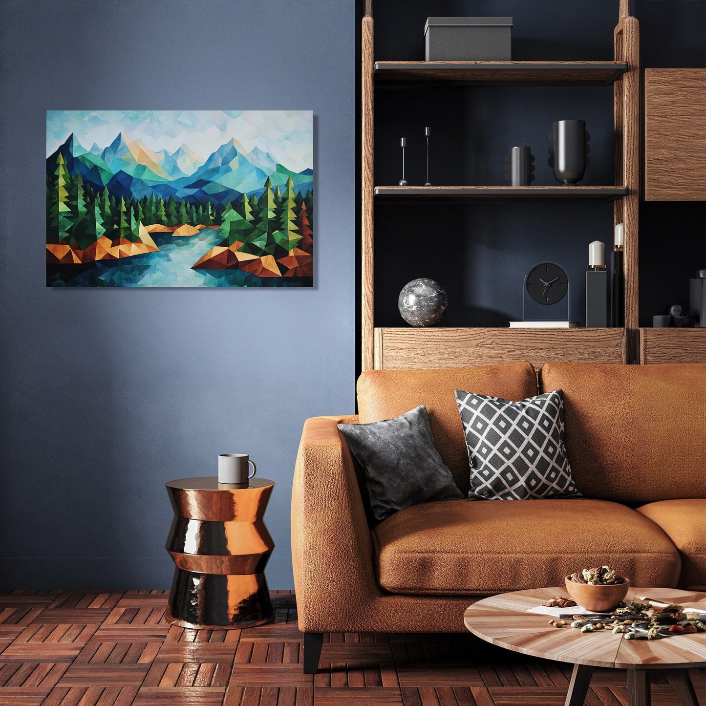 Triangular Forest Canvas