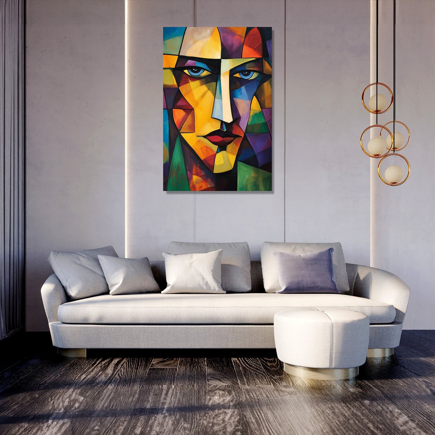 Cubist Rhythm Canvas