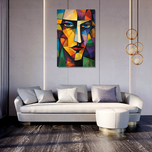 Cubist Rhythm Canvas