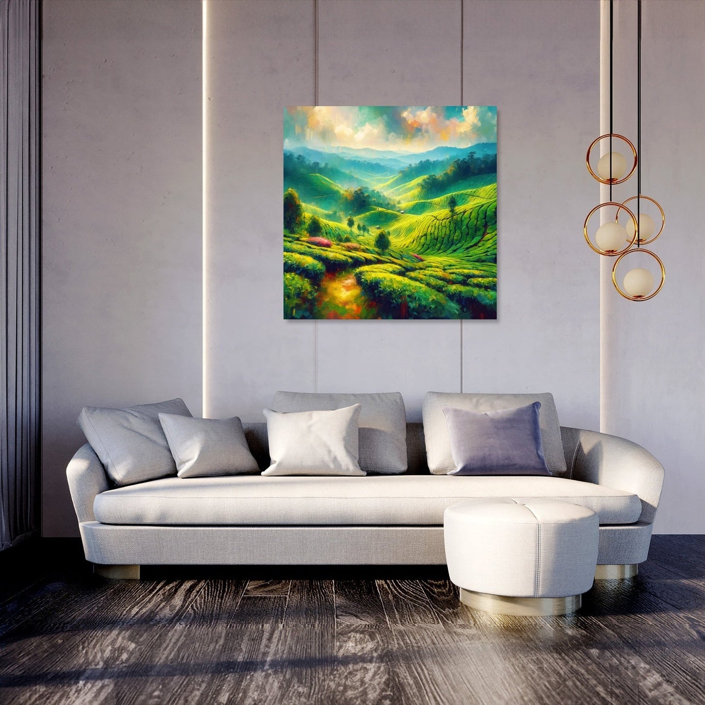 Cameron Highlands Tea Fields Canvas